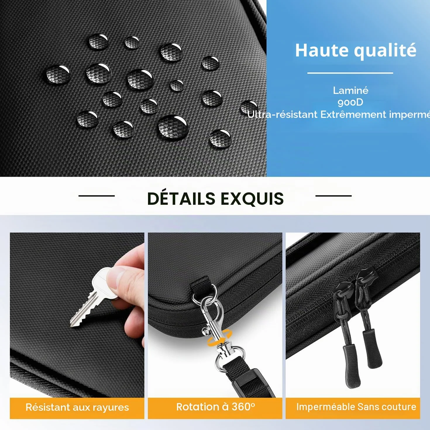 Portefeuille RFID Blocage Pochette Passeport Familial Étui de Voyage Grande Capacité
