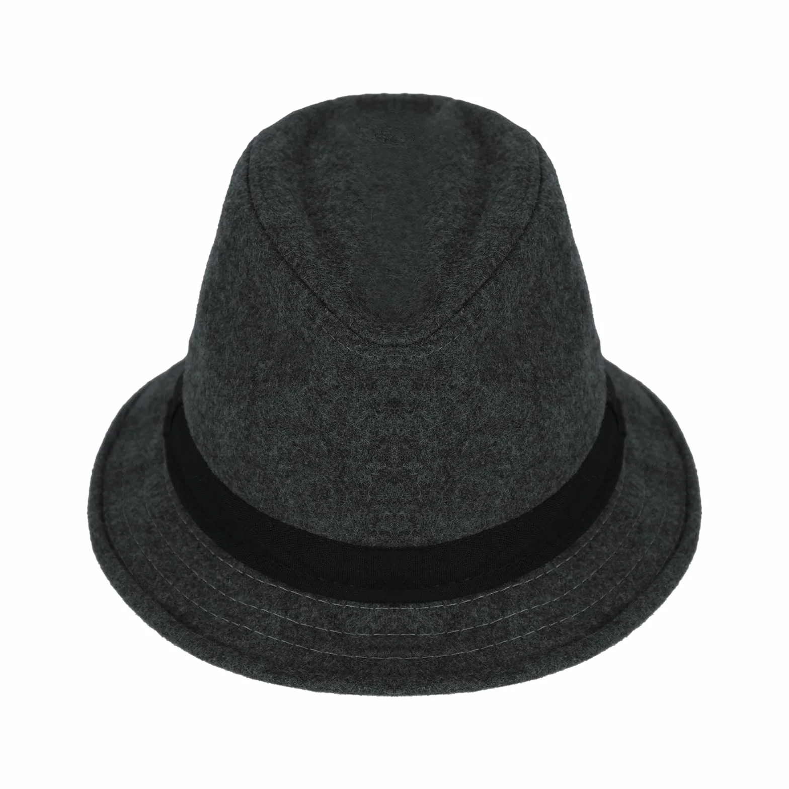 Panama Chapeau Fedora en Feutre de Laine Anti UV Large Bord Femme Homme
