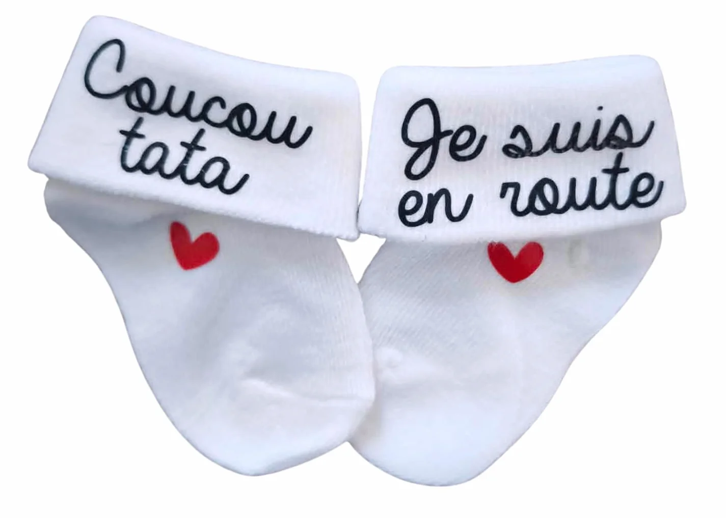Chaussettes personnalisables bébé annonce grossesse