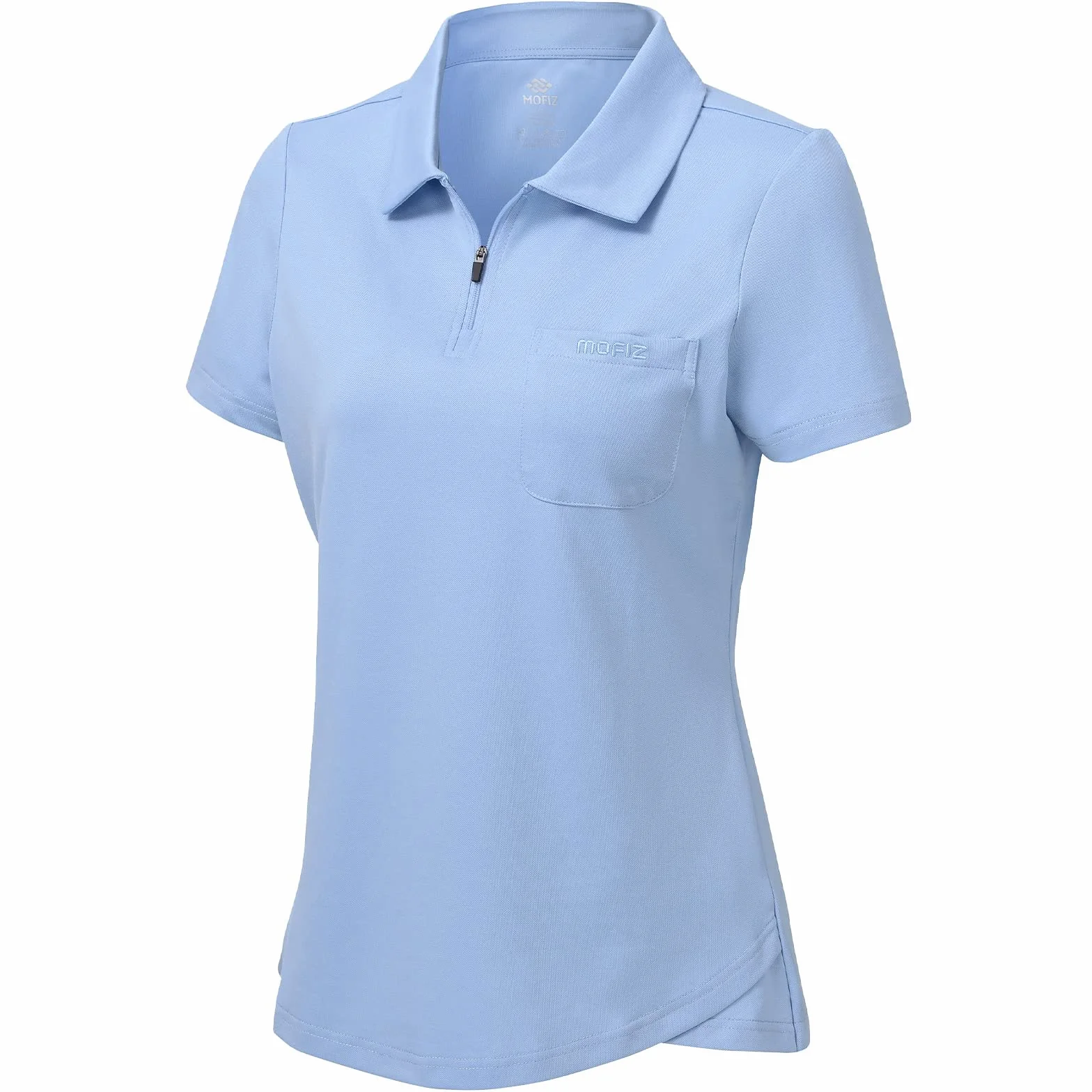 MoFiz Polo Shirt Femme Manches Courtes Coton Sport Golf Tennis Tops