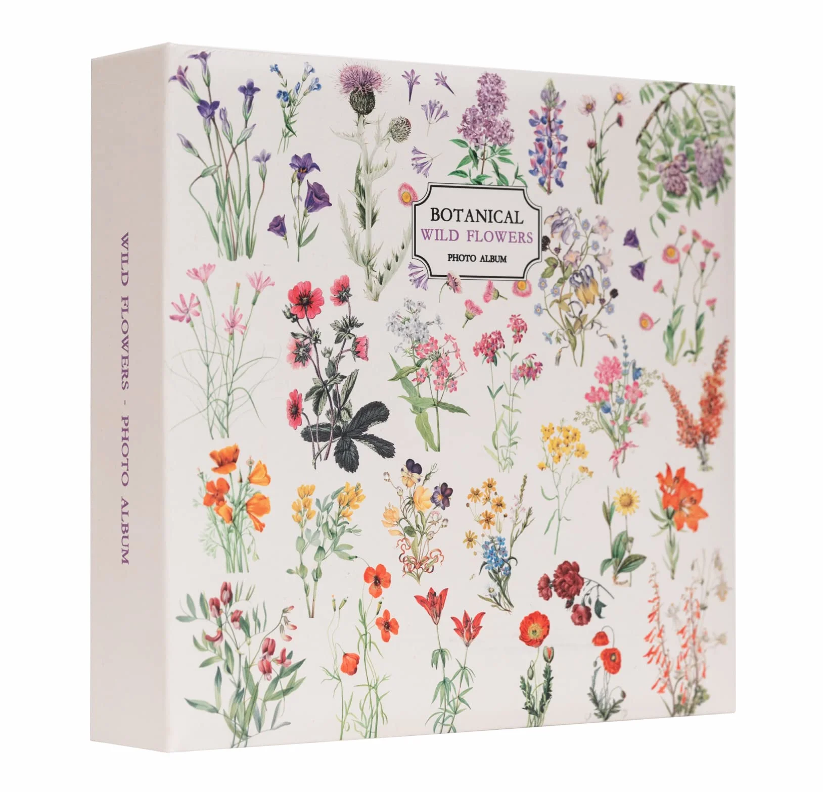 Grupo Erik Album Photo 10x15 cm Botanical Wild Flowers 200 Pochettes Couverture Rigide Blanc