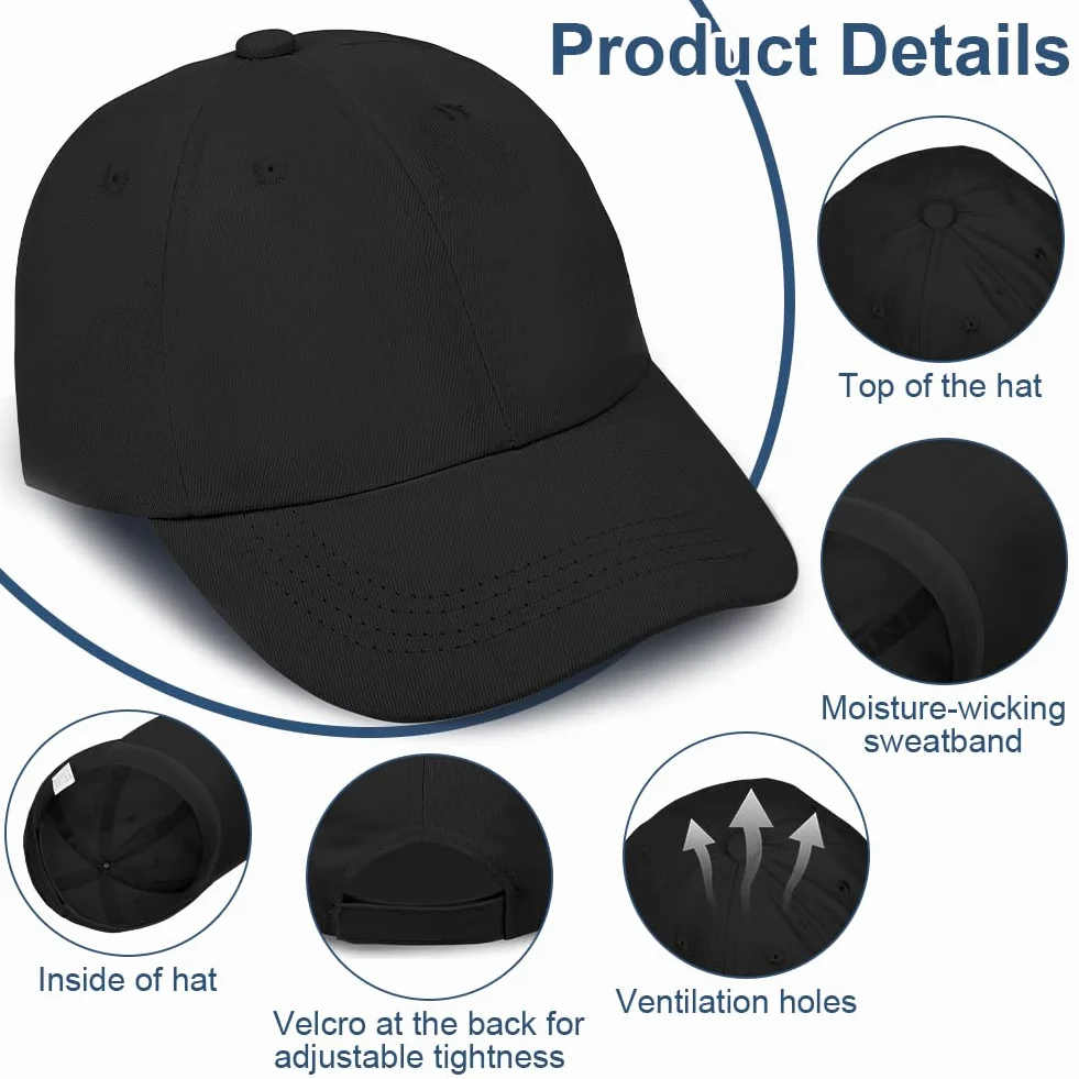 Casquette de Baseball Enfant Garçons Filles, Chapeau de Soleil Réglable en Coton Anti-UV