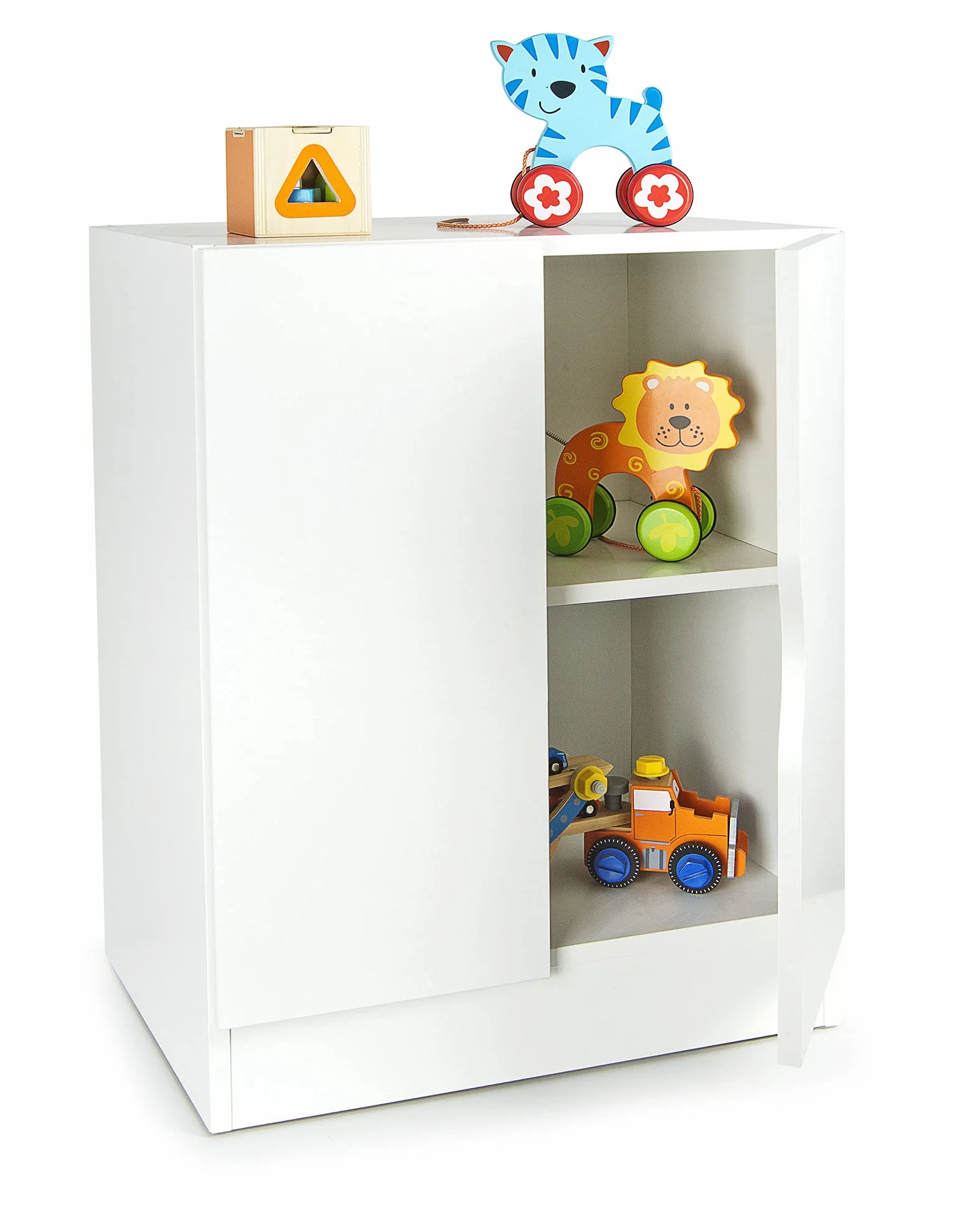 Leomark Armoire avec étagère réglable Roma Meubles pour Enfants Commode 42x60x78 cm