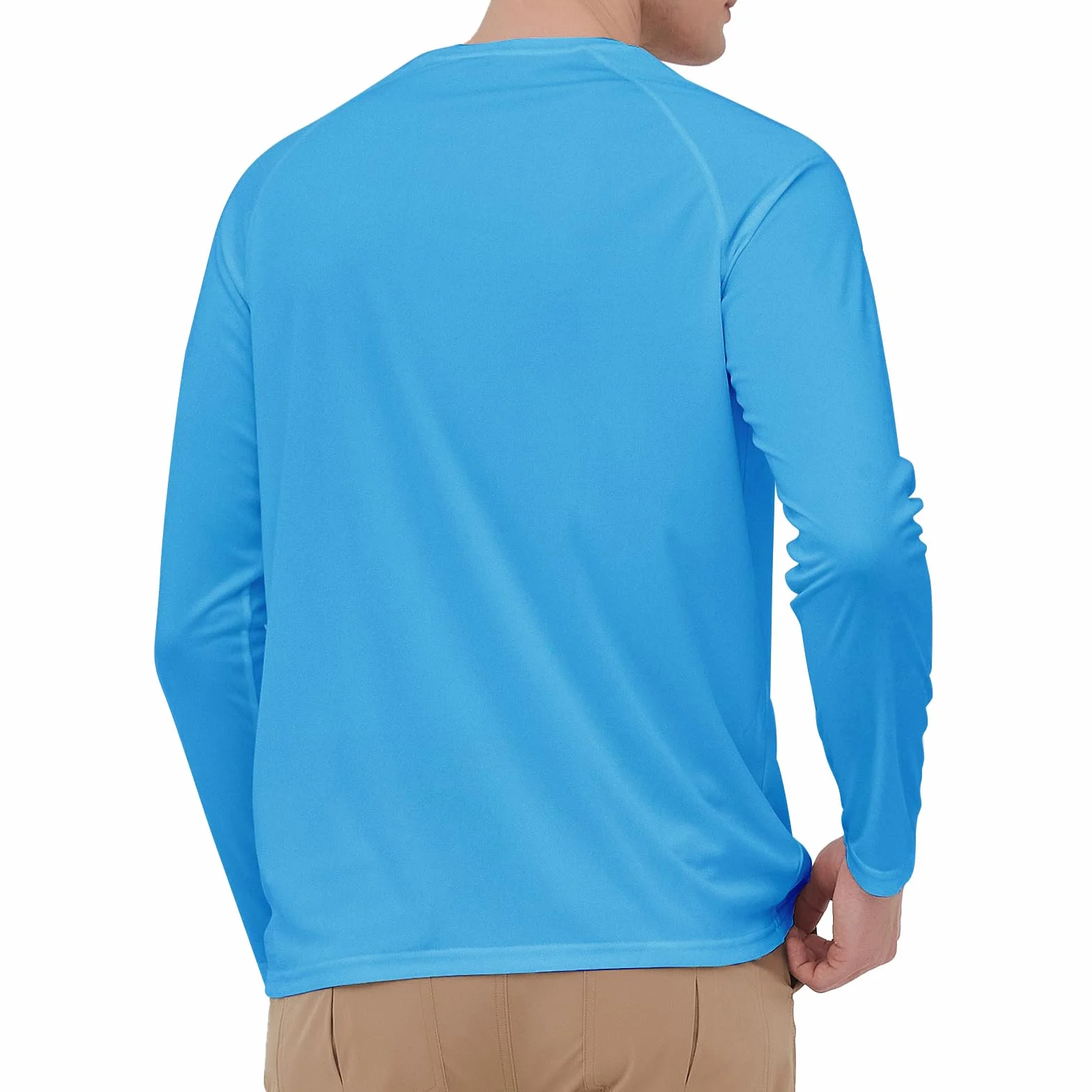 HYCOPROT Rashguard Anti-UV Hommes Manches Longues UPF 50+ Protection Solaire T-Shirt de Sport