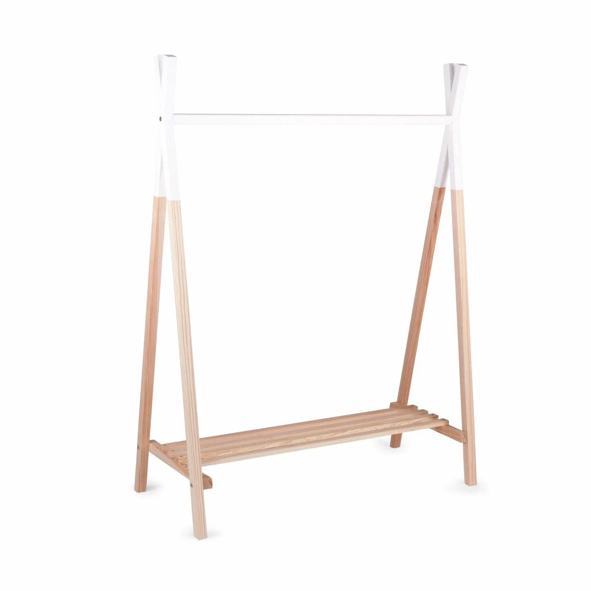 Childhome Armoire Tipi Bois de Hêtre 137 x 107 cm Blanc
