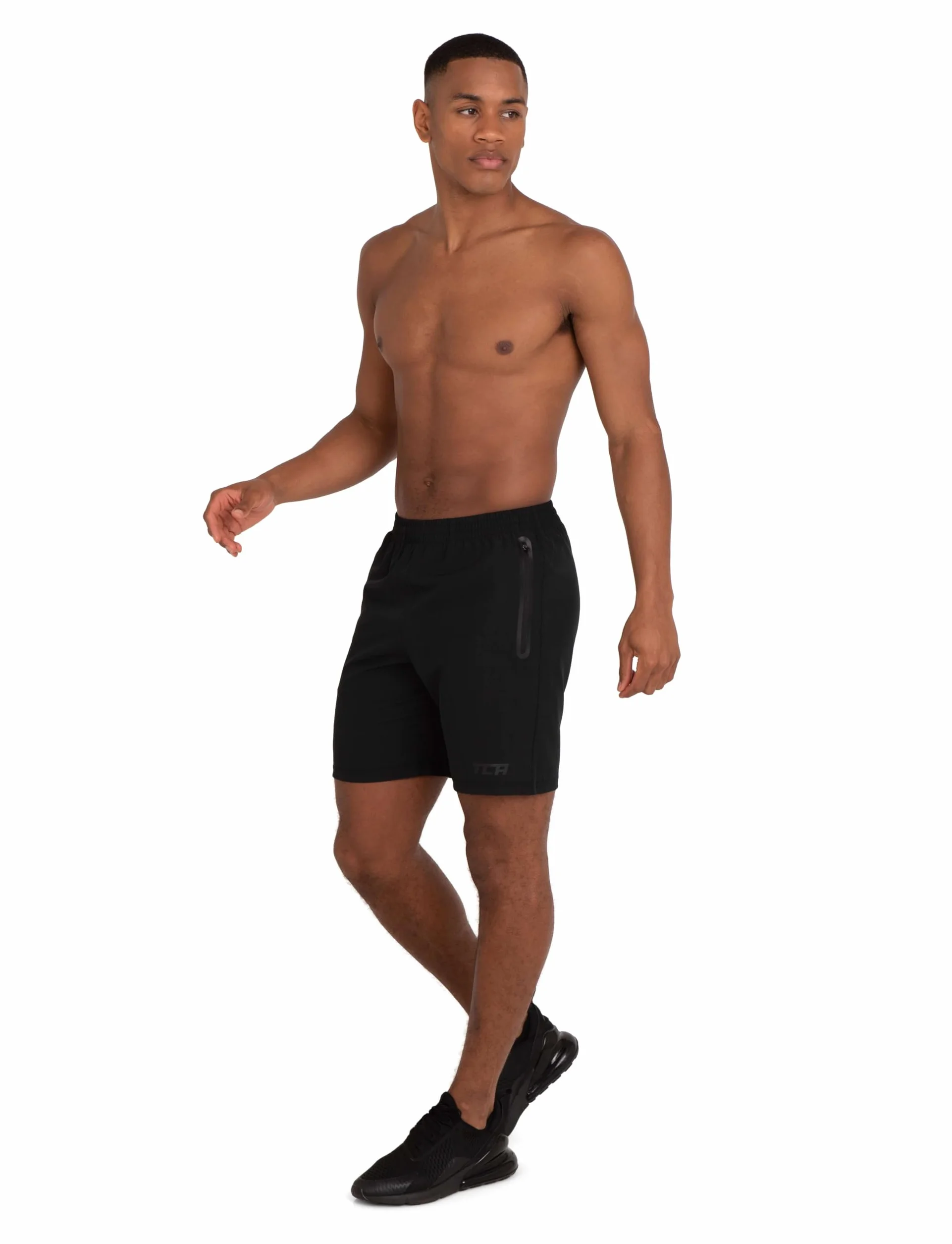 TCA Short Homme Sport Running Léger Elite Tech avec Poches Zippées