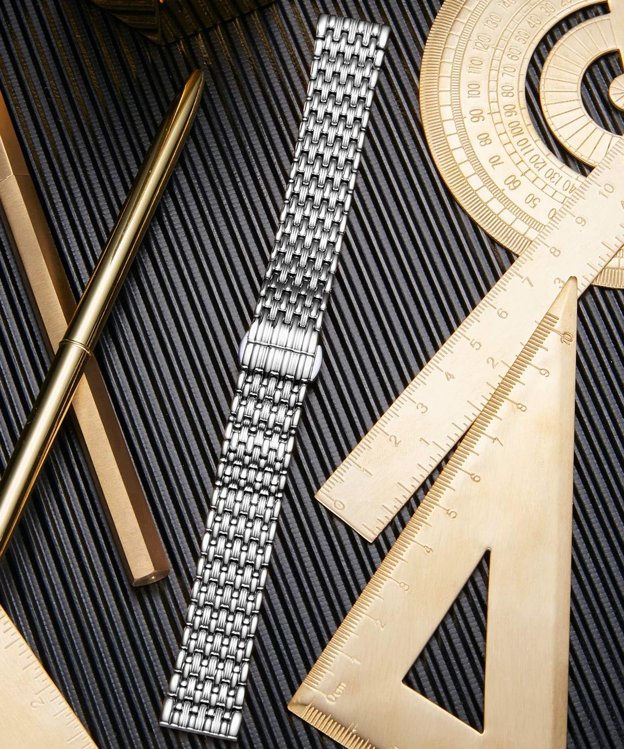Bracelet de montre en acier inoxydable à mailles ultra fines 12mm 14mm 16mm 18mm 20mm 22mm pour femme