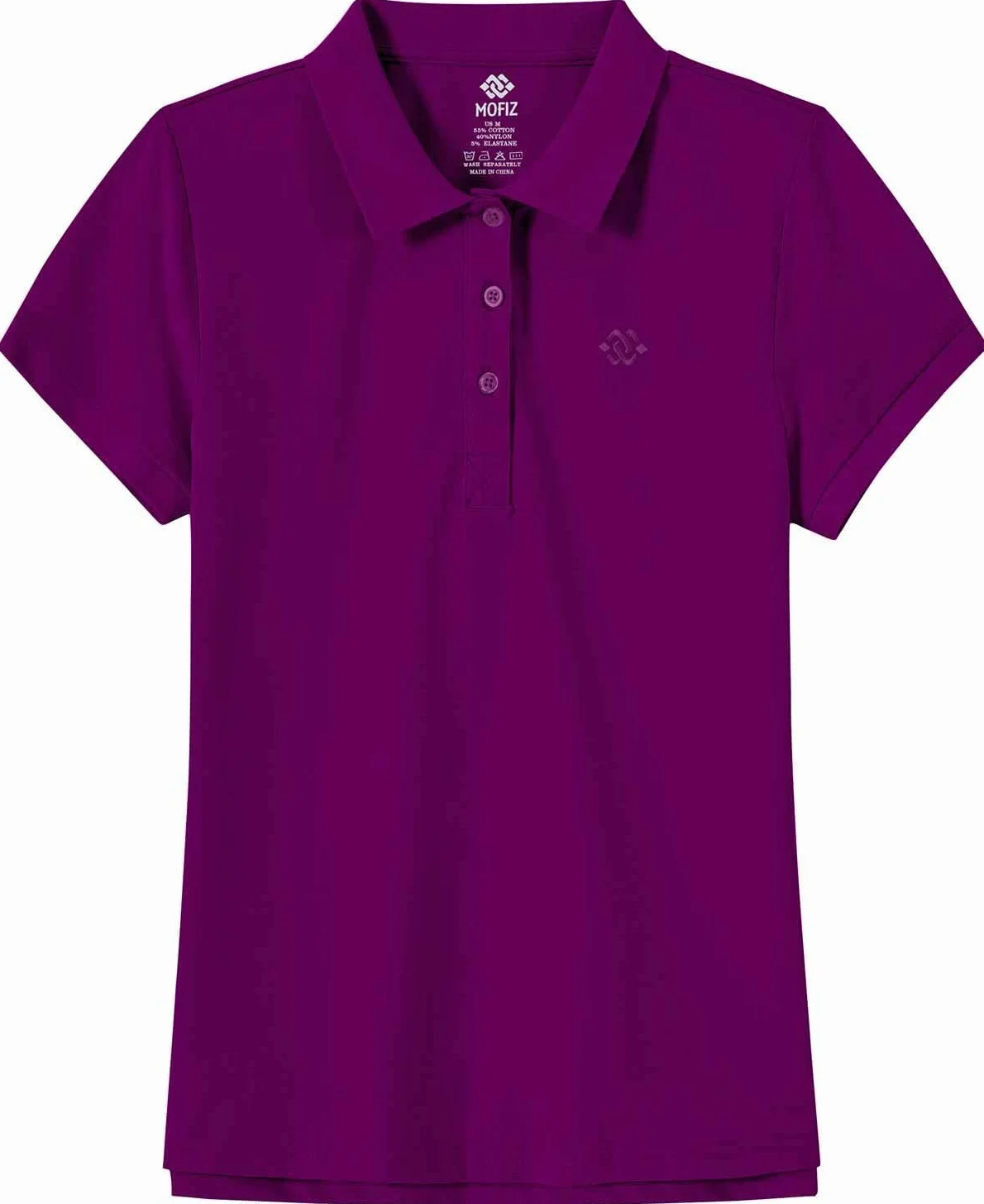 MoFiz Polo Femme Manches Courtes Coton Sport Tennis Golf Tops