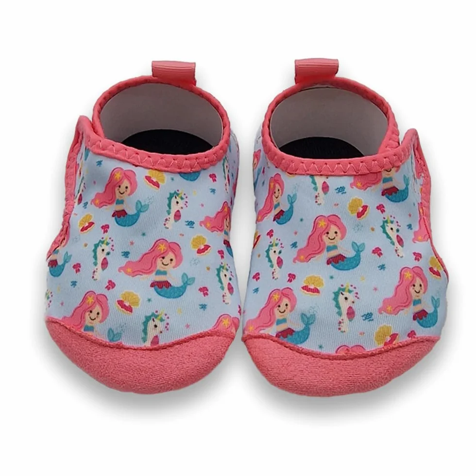 Dotty Fish Chaussures Aquatiques pour Bébés et Enfants, Semelle Antidérapante, Séchage Rapide, Souples