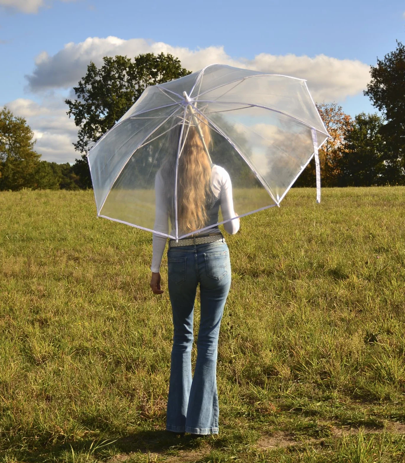 iX-brella Parapluie automatique XXL en fibre de verre Noir