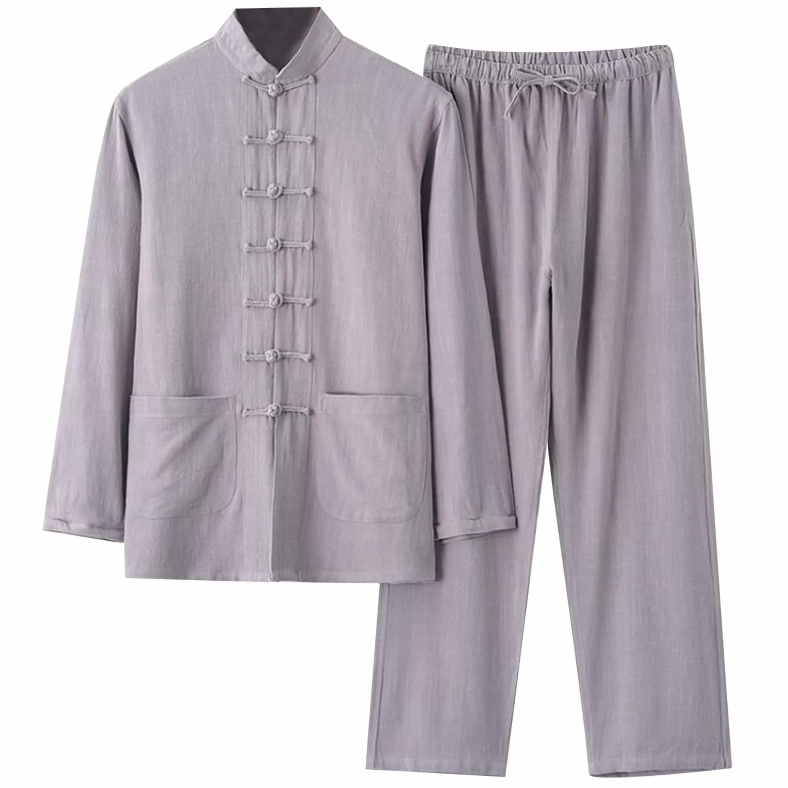 Costume Traditionnel Chinois Kung Fu Tai Chi Tangzhuang pour Femme Homme