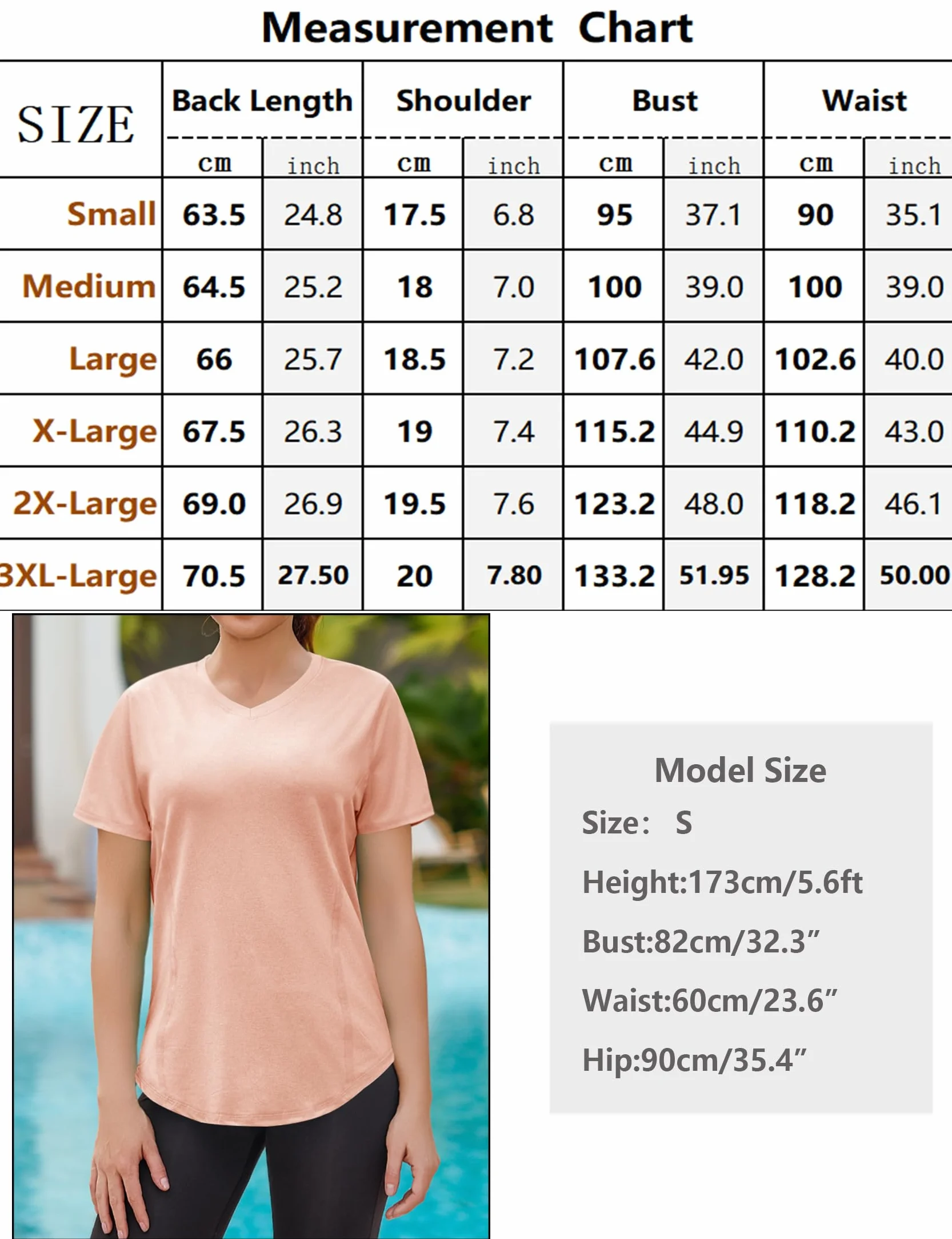 T-Shirt Sport Femme Col en V Manches Courtes Respirant Léger Séchage Rapide Yoga Running Fitness