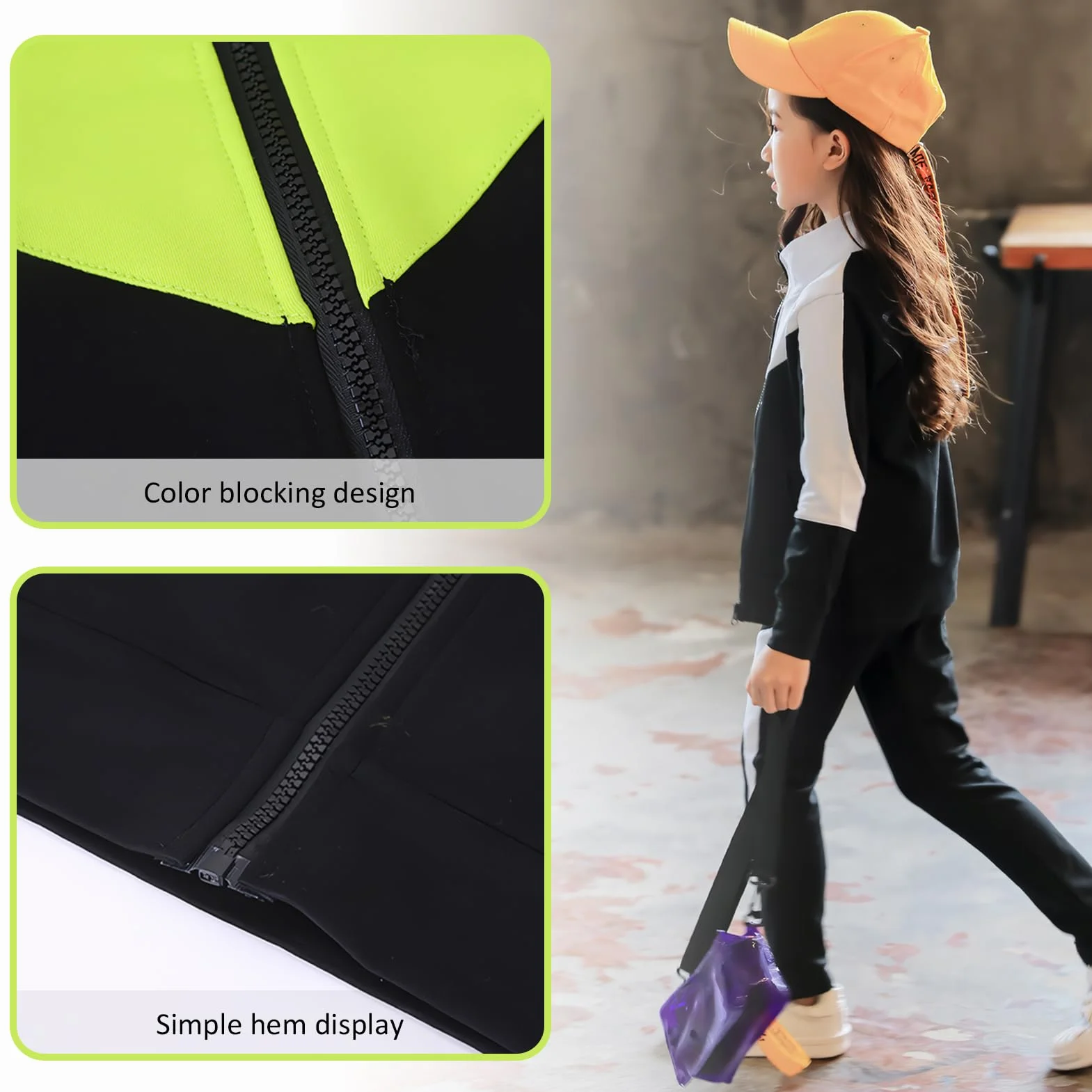 Ensemble de Survêtement Fille Pantalon Jogging Sport Vêtement