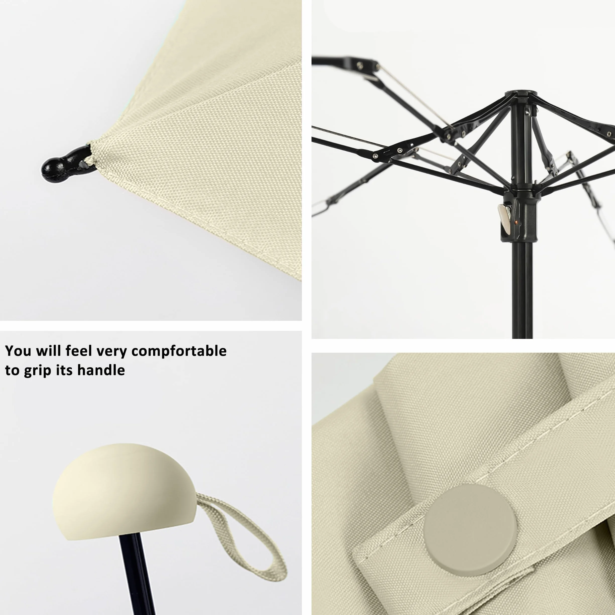Mini parapluie de voyage compact léger avec protection UV pour femmes