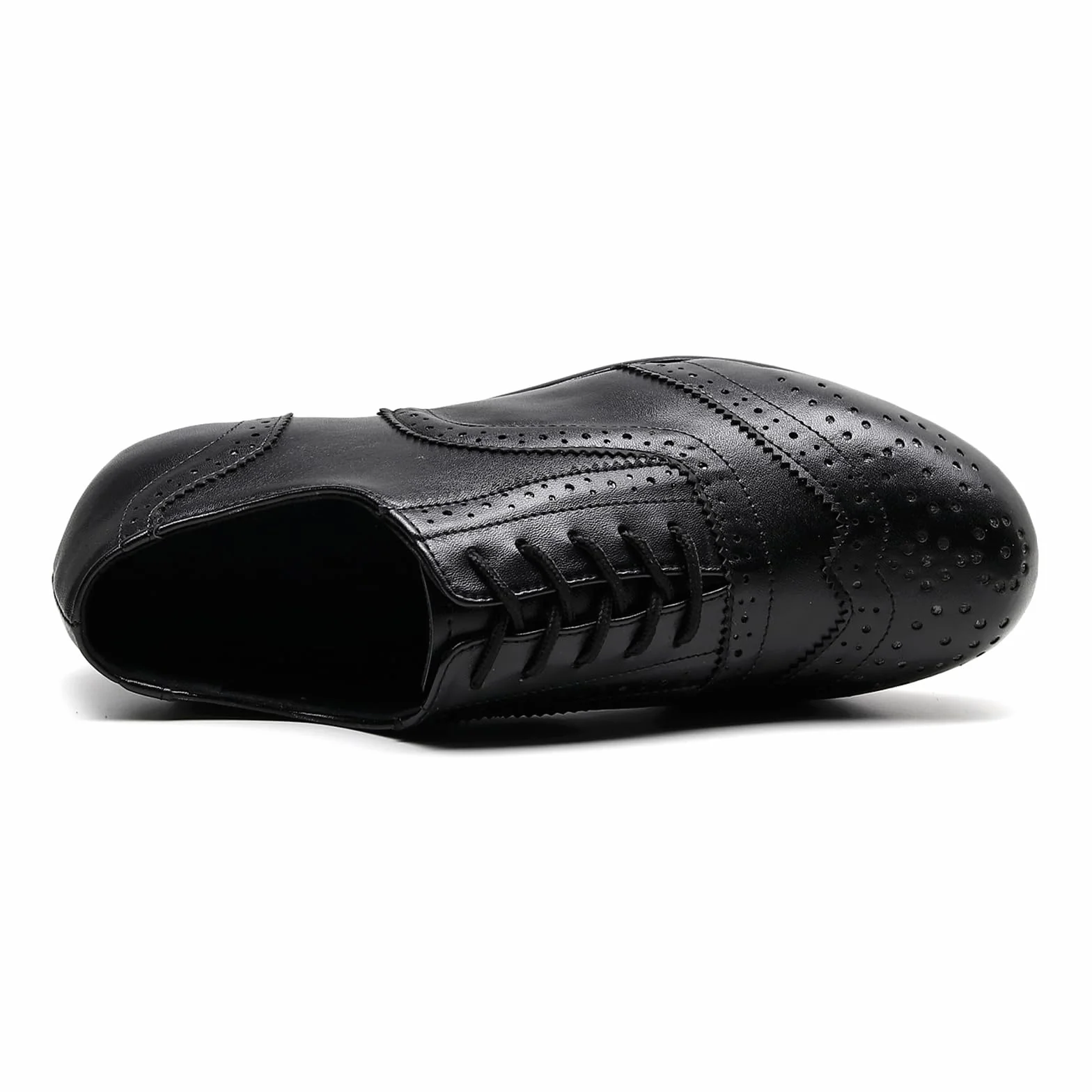 Chaussures De Claquettes Hommes Danse Salon Talons Bas Brogue Lacets Respirantes