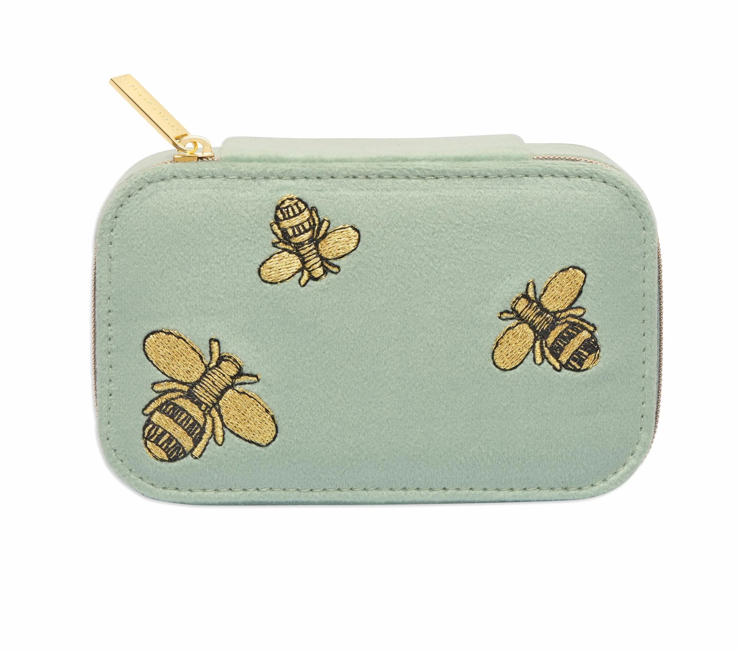Estella Bartlett Mini boîte à bijoux en velours Motif abeilles