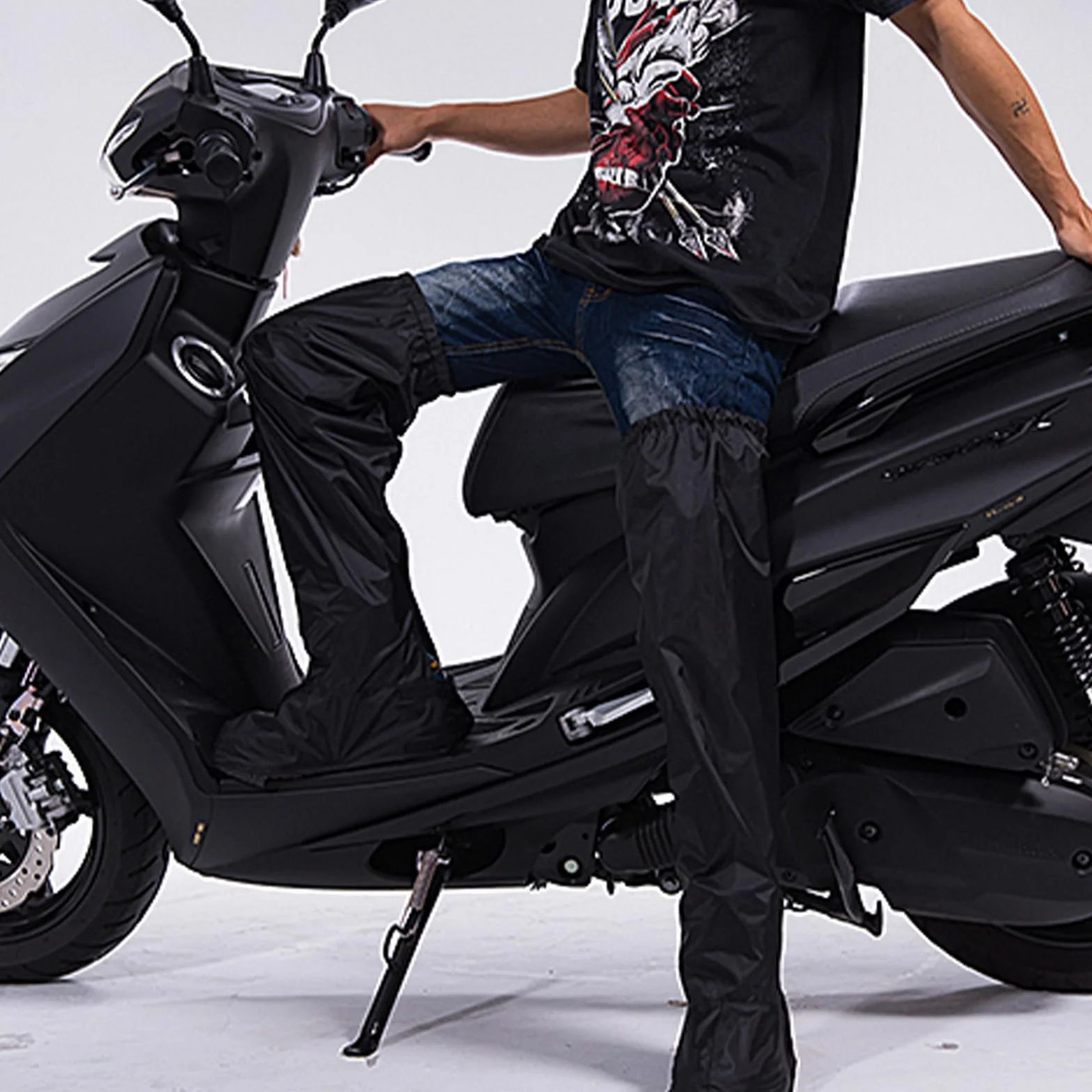 OhMill Pantalon Imperméable Jambes Protège-Jambes Étanches Cyclisme Moto Vélo VTT