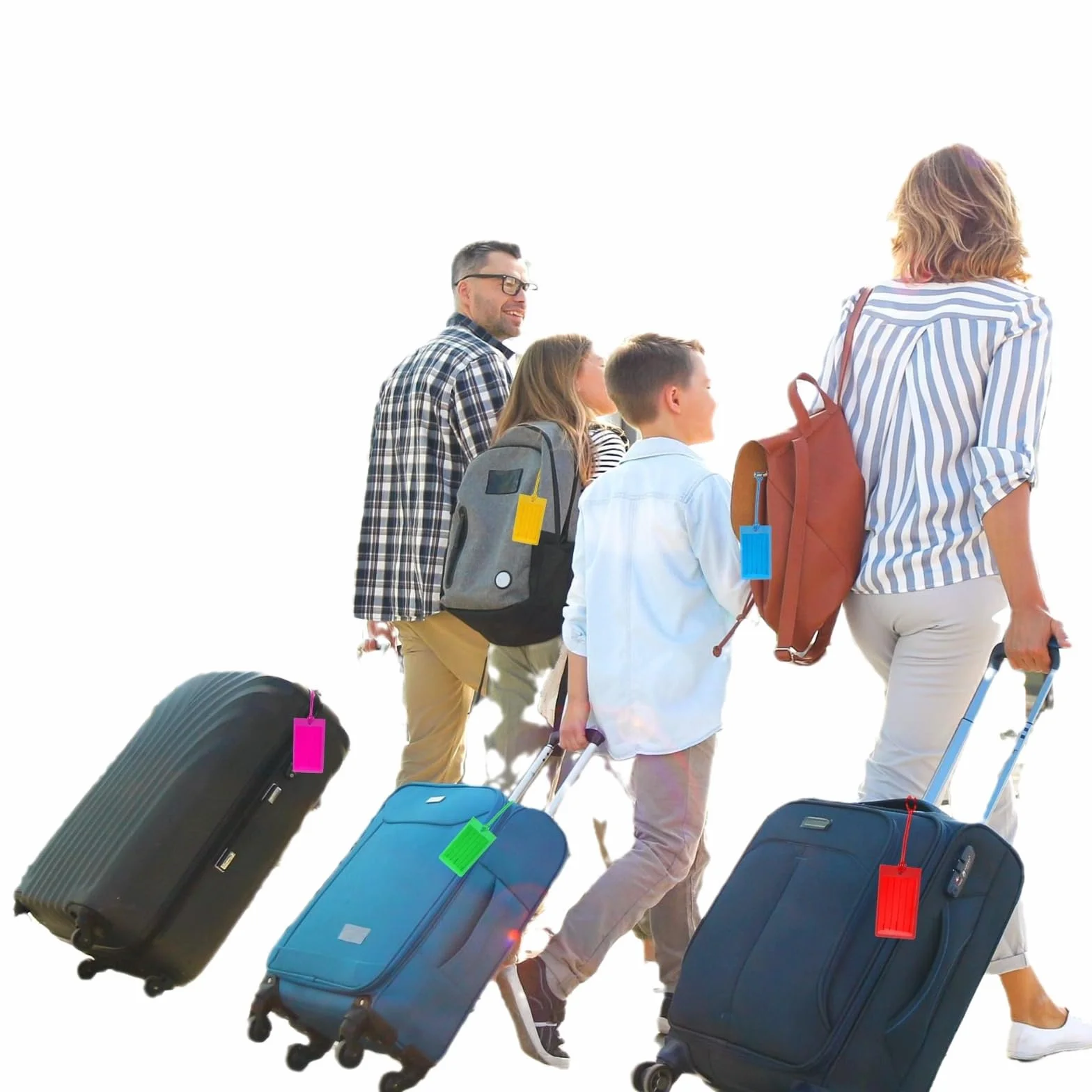 NIYATA 10 Étiquettes Valise Imperméable Écrivable Anti-Perte pour Bagage Cabine
