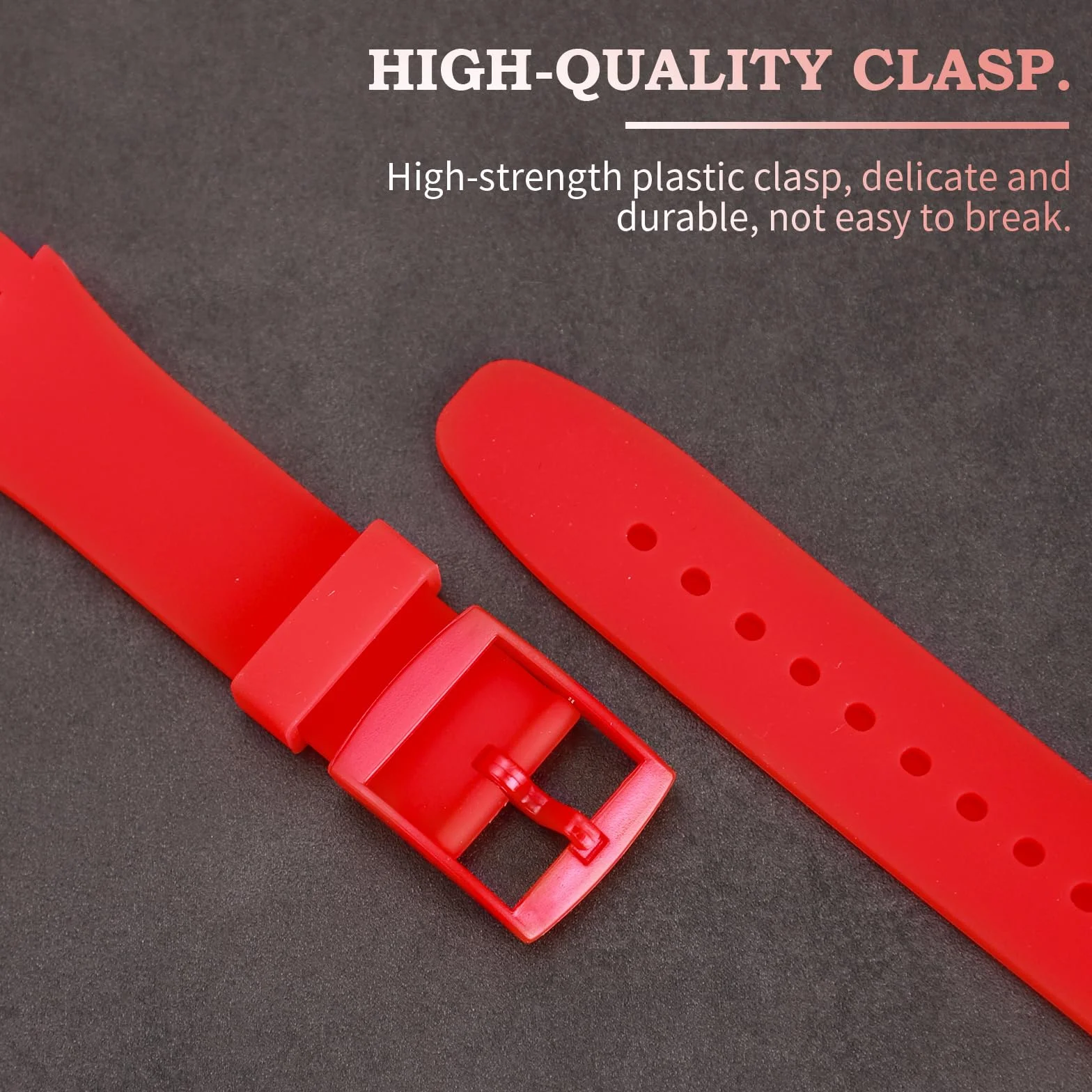 Bracelet de rechange en silicone pour montre Swatch