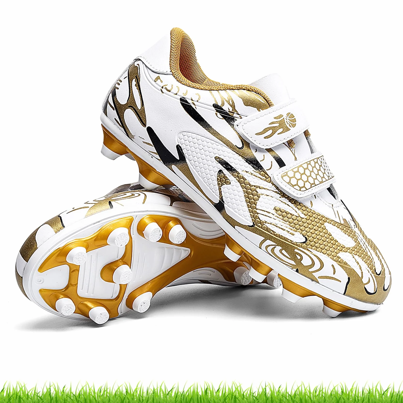Chaussures de Football Garçon Crampons Professionnel Antidérapant Athlétisme Entrainement