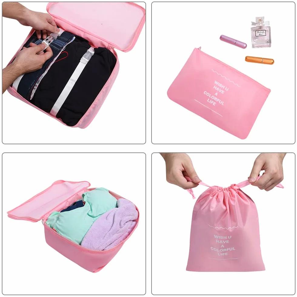 OSDUE Organisateur de Voyage Lot de 8 Imperméable Packing Cubes Sacs de Rangement