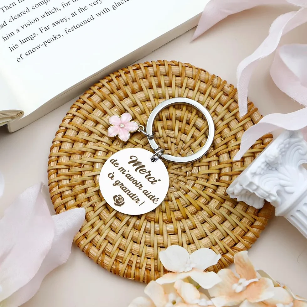 Cadeau Maîtresse d'École Porte Clef ATSEM AESH Professeur Institutrice Maternelle Noel