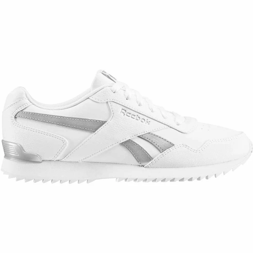 Reebok Royal Glide Ripple Clip Basket, White White Silver Met, 35 EU