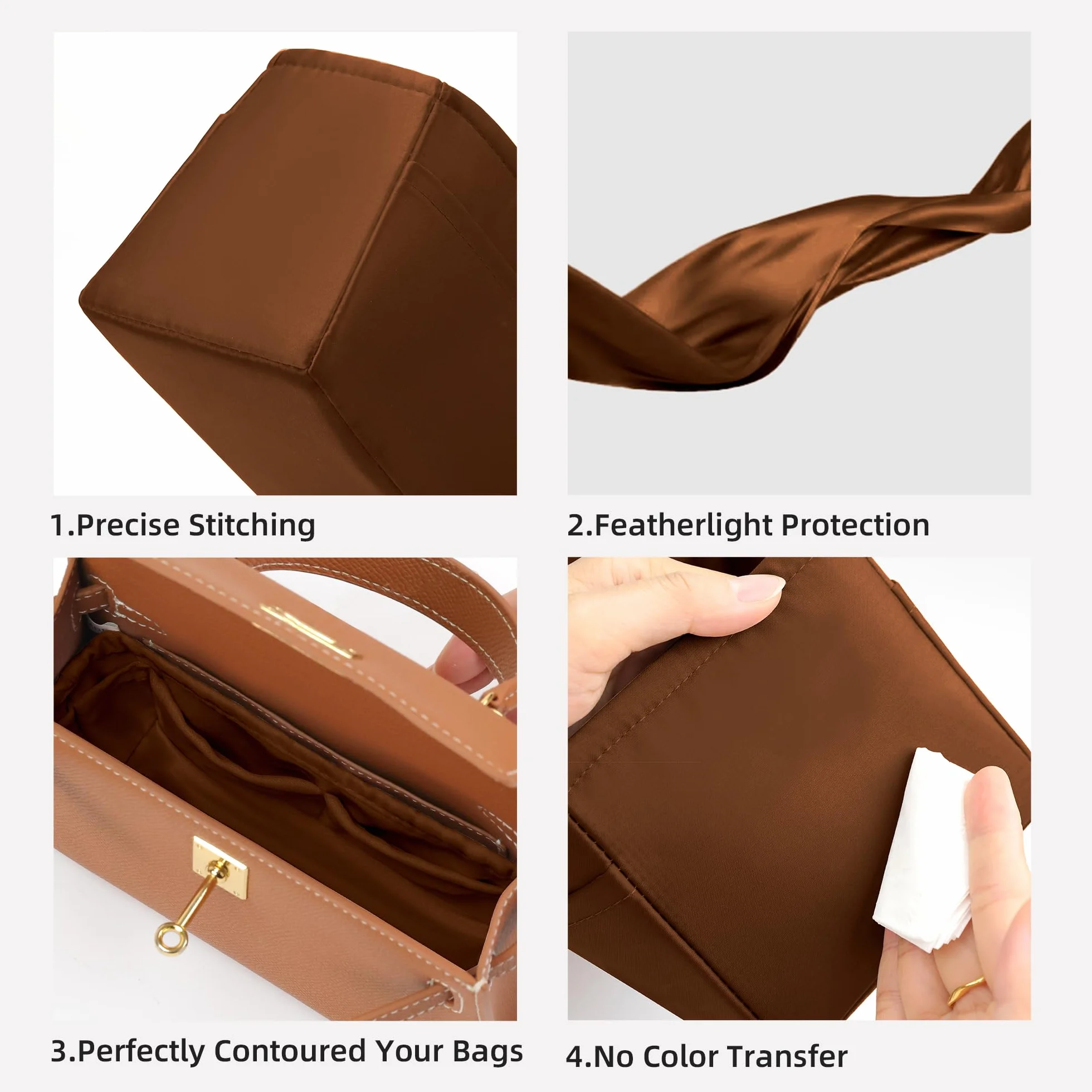 Organisateur de sac à main pour Hermès Kelly 25 28 32 35, KL28 Gold