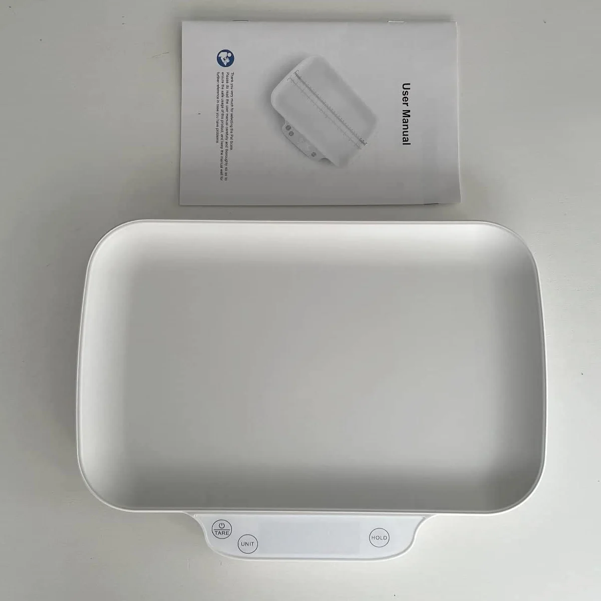 Balance pour animal de compagnie 15 kg (± 1 g) 30 cm pour chiot et chaton nouveau-né (Blanc)