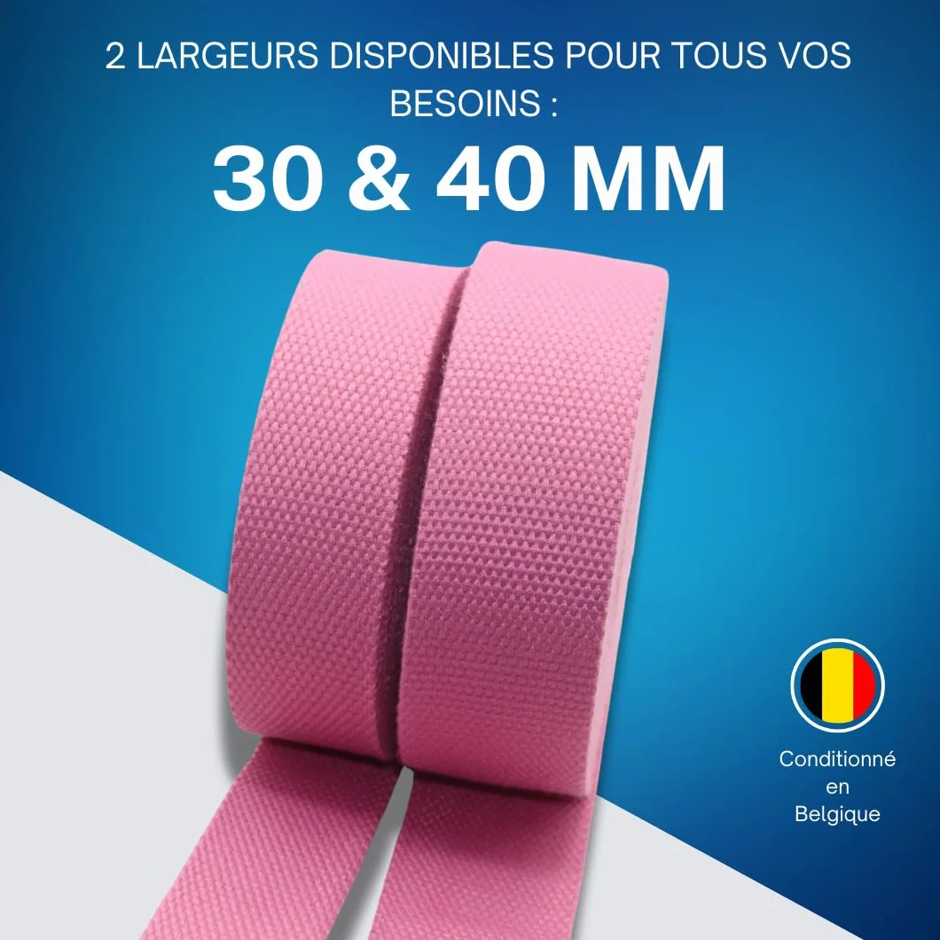 Sangle Coton Lourd épais Ecru 5m 3cm