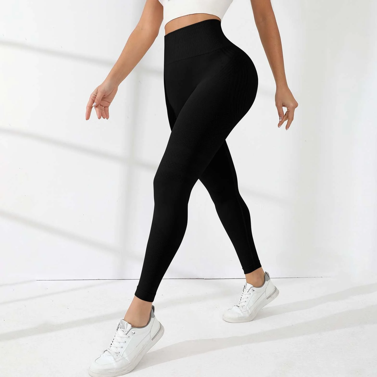 riou Leggings 3D Anti-Cellulite Compression Taille Haute Sans Couture Pantalon Sport Fitness Yoga