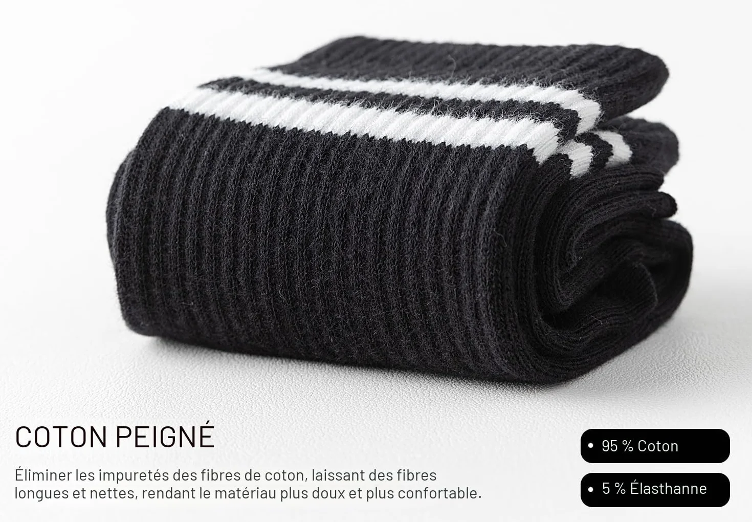 Chaussettes Pilates Yoga En Coton Antidérapantes Taille UE 35-42