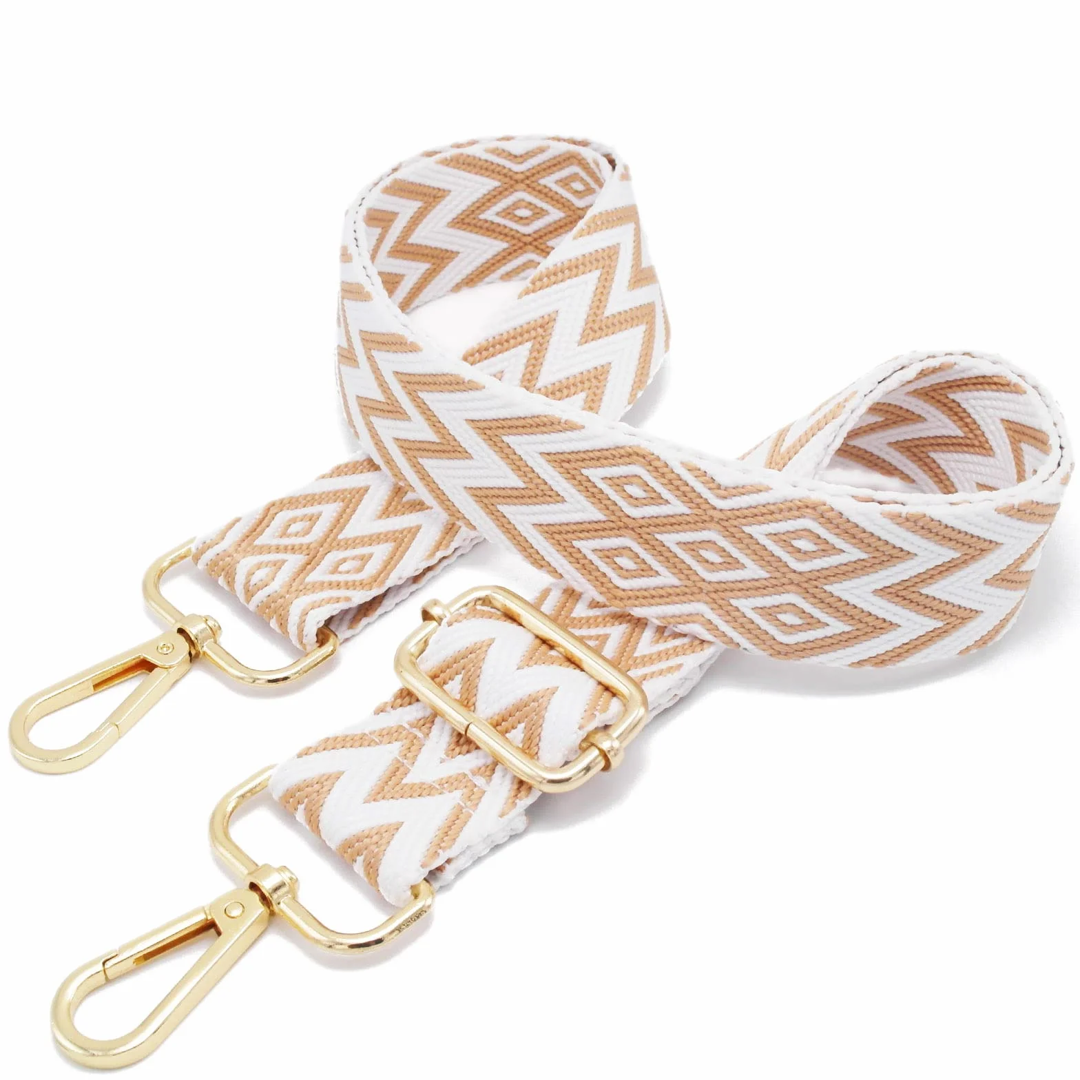 Sangle Bandoulière Réglable pour Sac à Main Femmes 3.8cm Or Remplacement Purse Straps