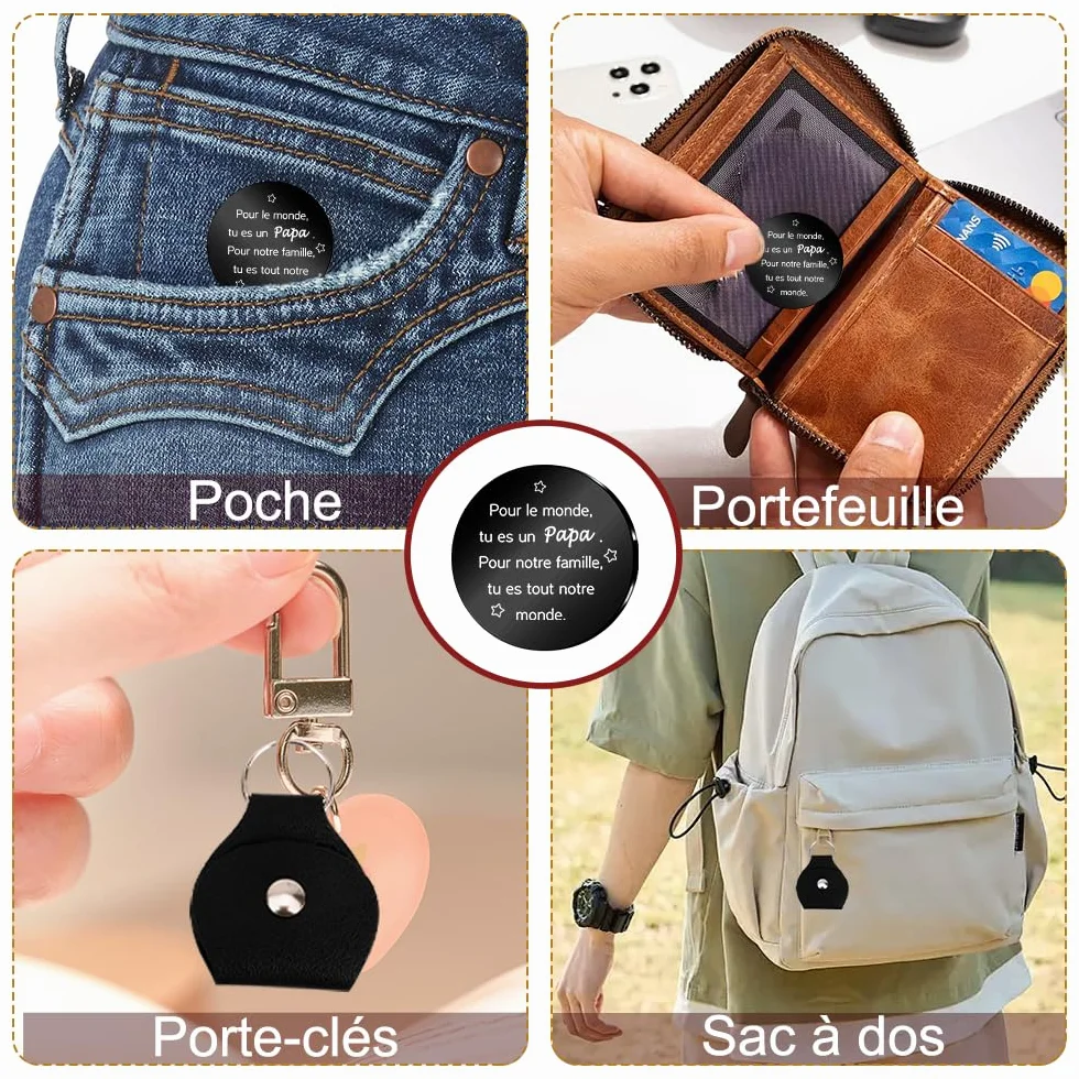Porte Clef Personnalisé Cadeau pour Papa Anniversaire Fête des Pères Noël Original