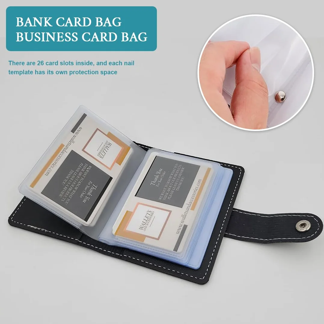 JEYORZY Porte-Carte Homme RFID Cuir 26 Fentes Noir