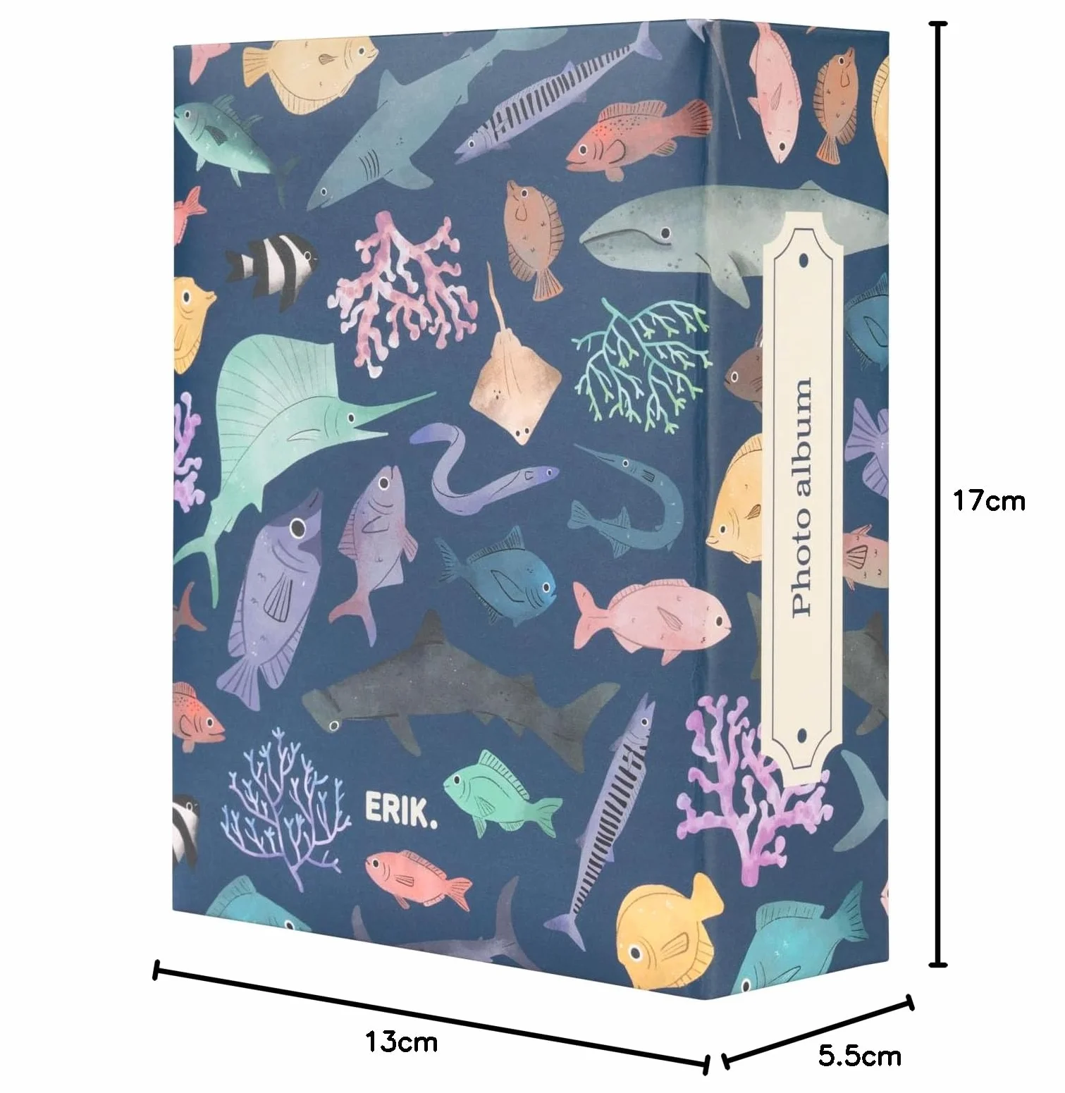 Album Photo 10x15 cm Ocean Friends 100 Pochettes Couverture Rigide Enfant