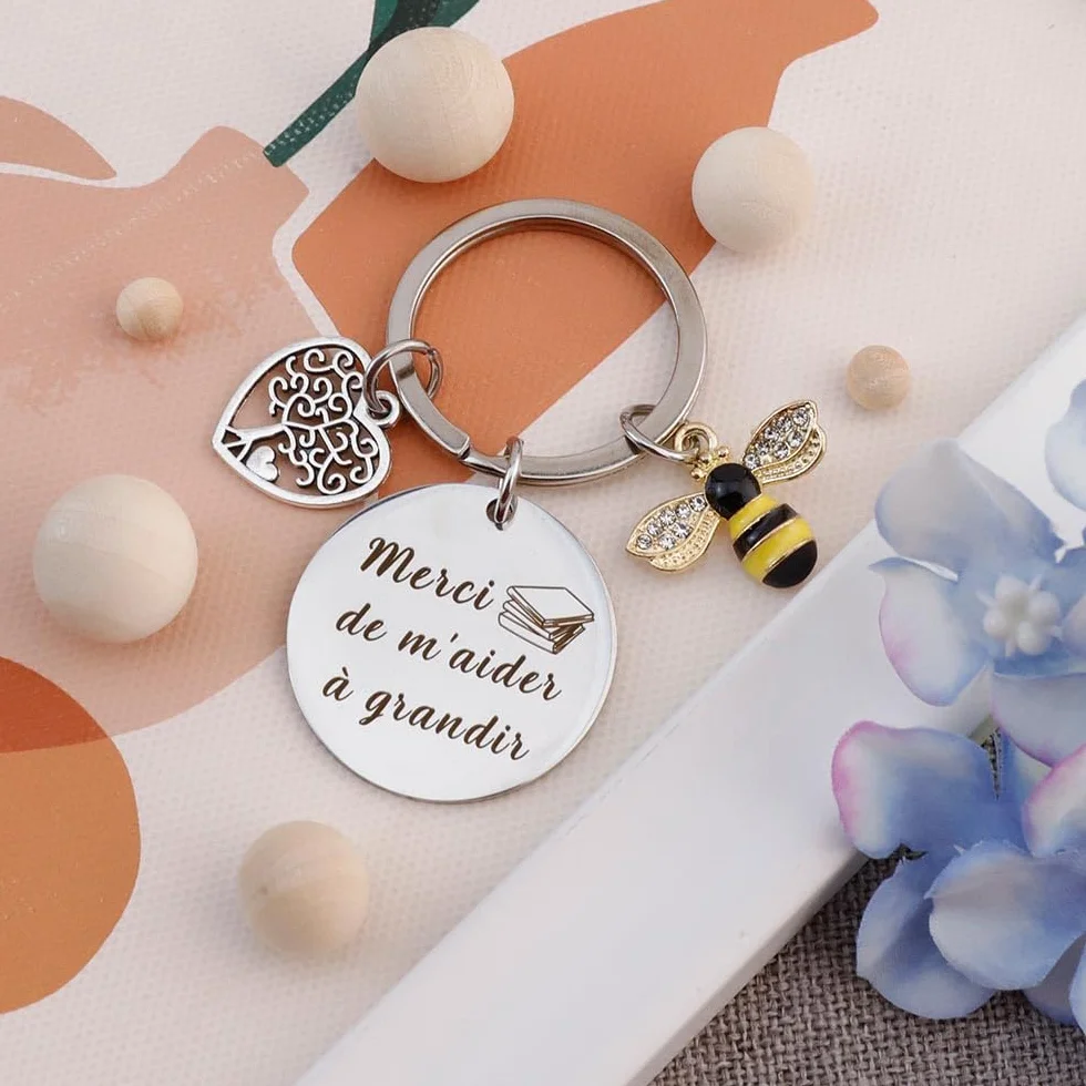Porte Clef Merci Maitresse D'école Fin D'année Cadeau