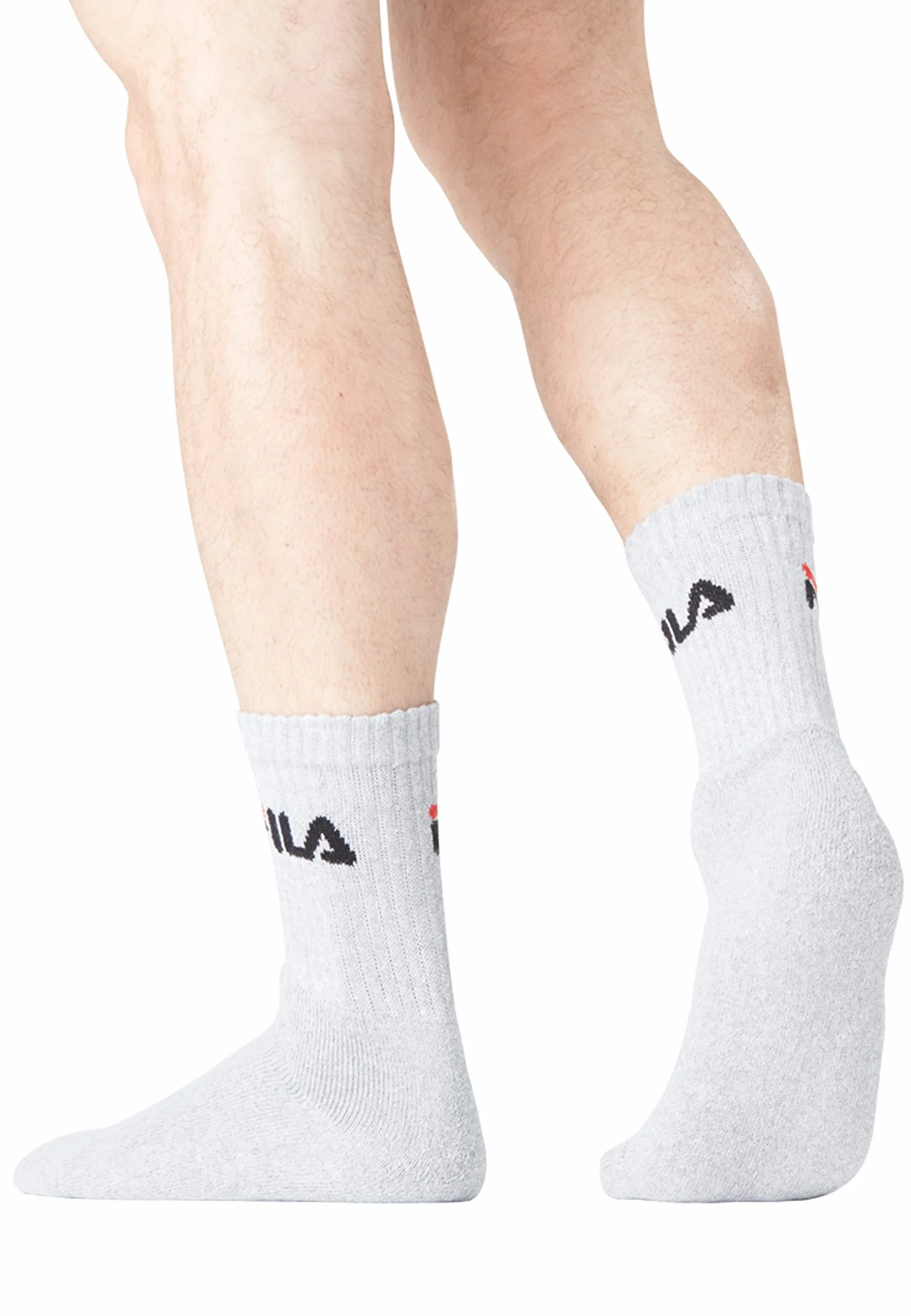 Fila Chaussettes Homme Sport Résistantes Lot de 6 Hautes Training