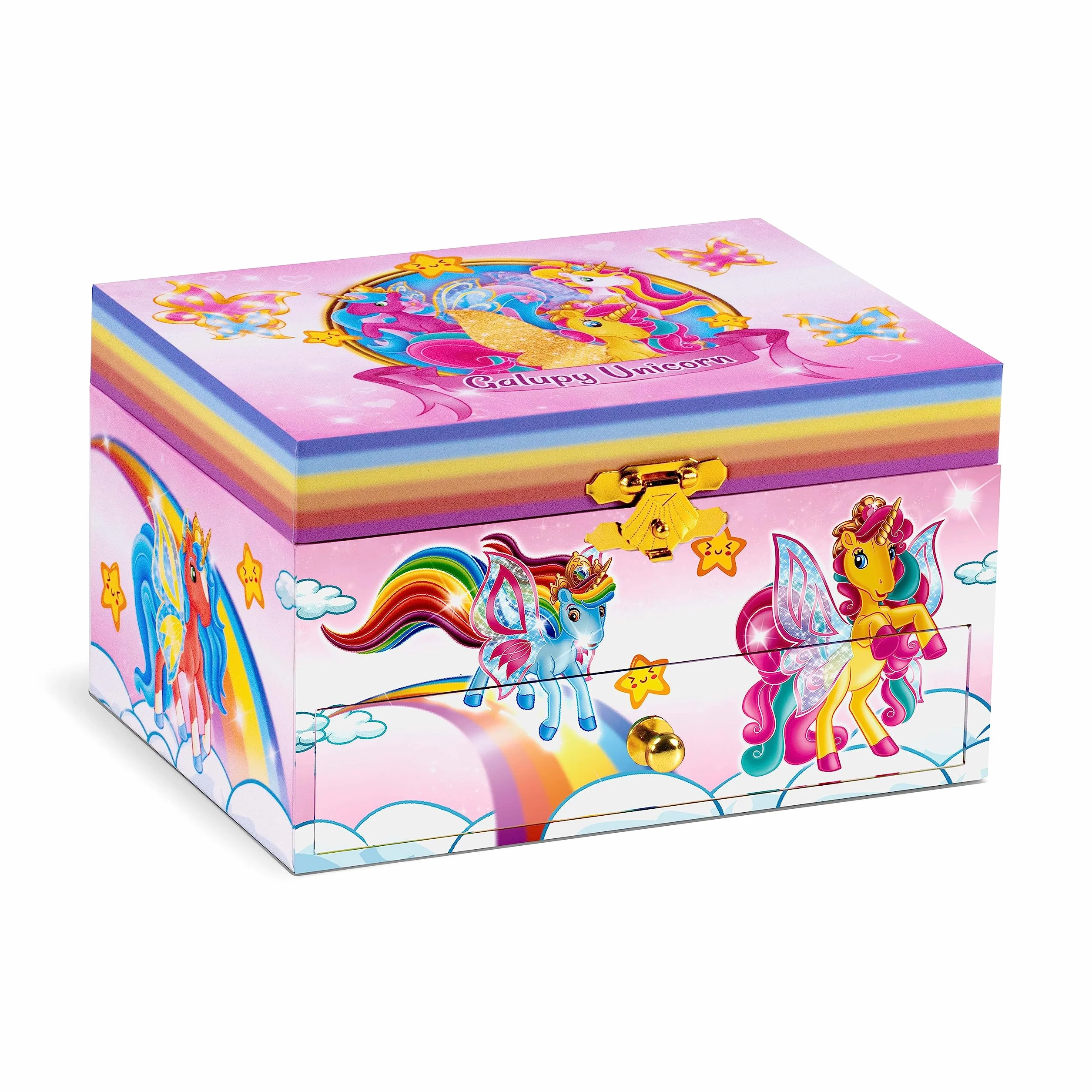 CRAZE Galupy Unicorn Boîte à Bijoux musicale Fille avec Figurine GALUPY rangements Licorne