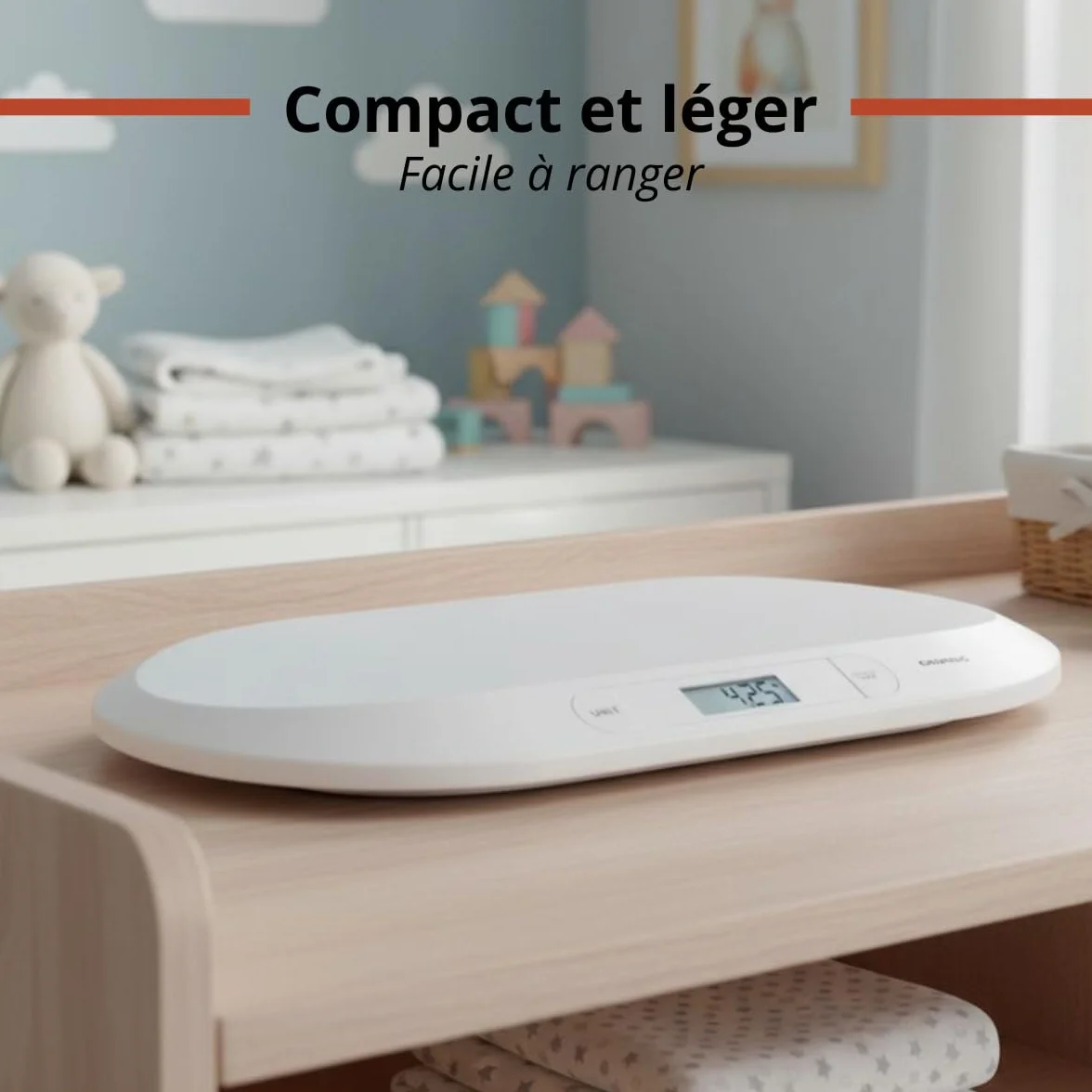 Grundig Balance Bébé Pèse Bébé Digital 20kg Écran LCD Fonction Tare Balance Nouveau-Né