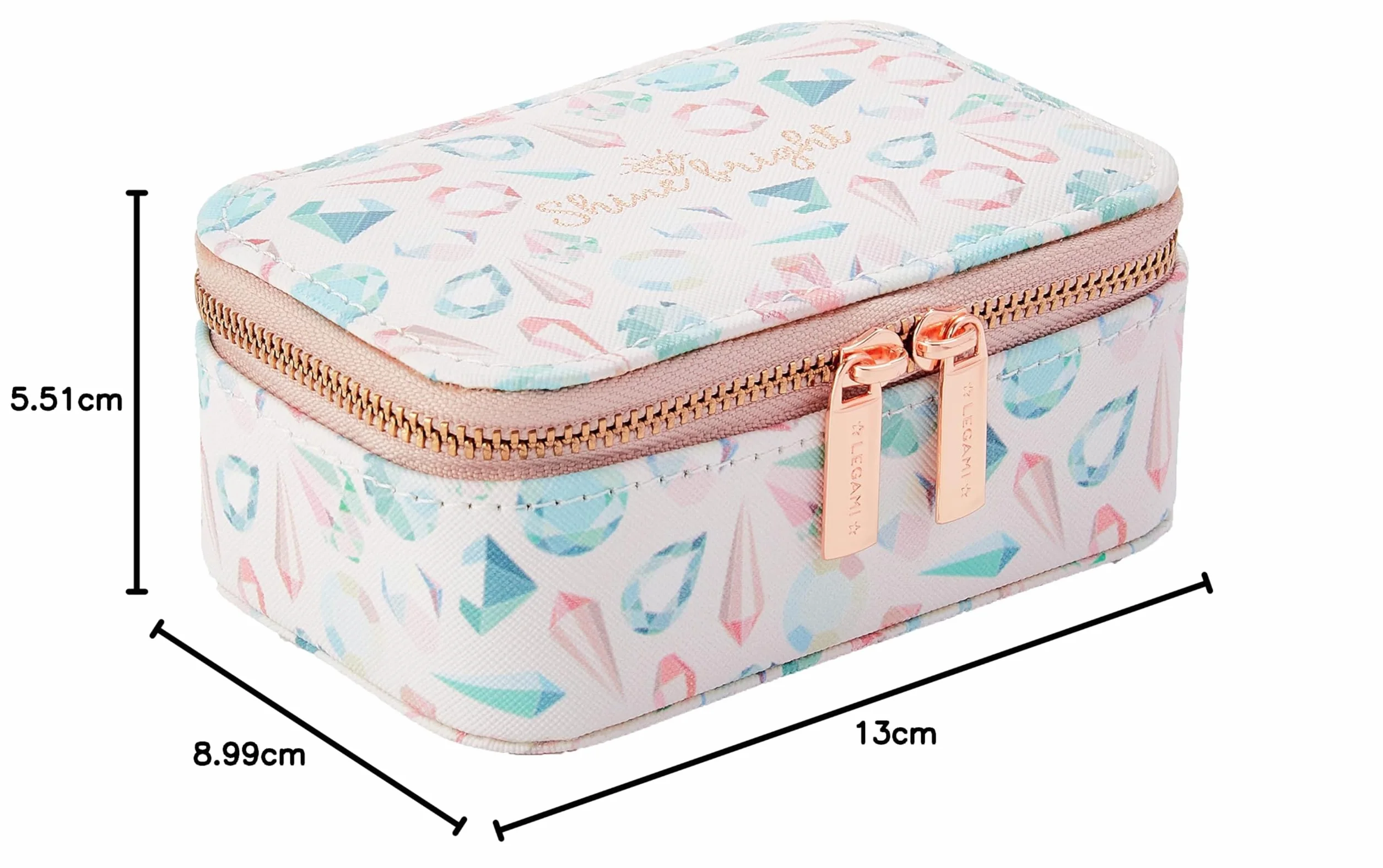 Legami Bling Queen Coffret à bijoux brillant 80 g