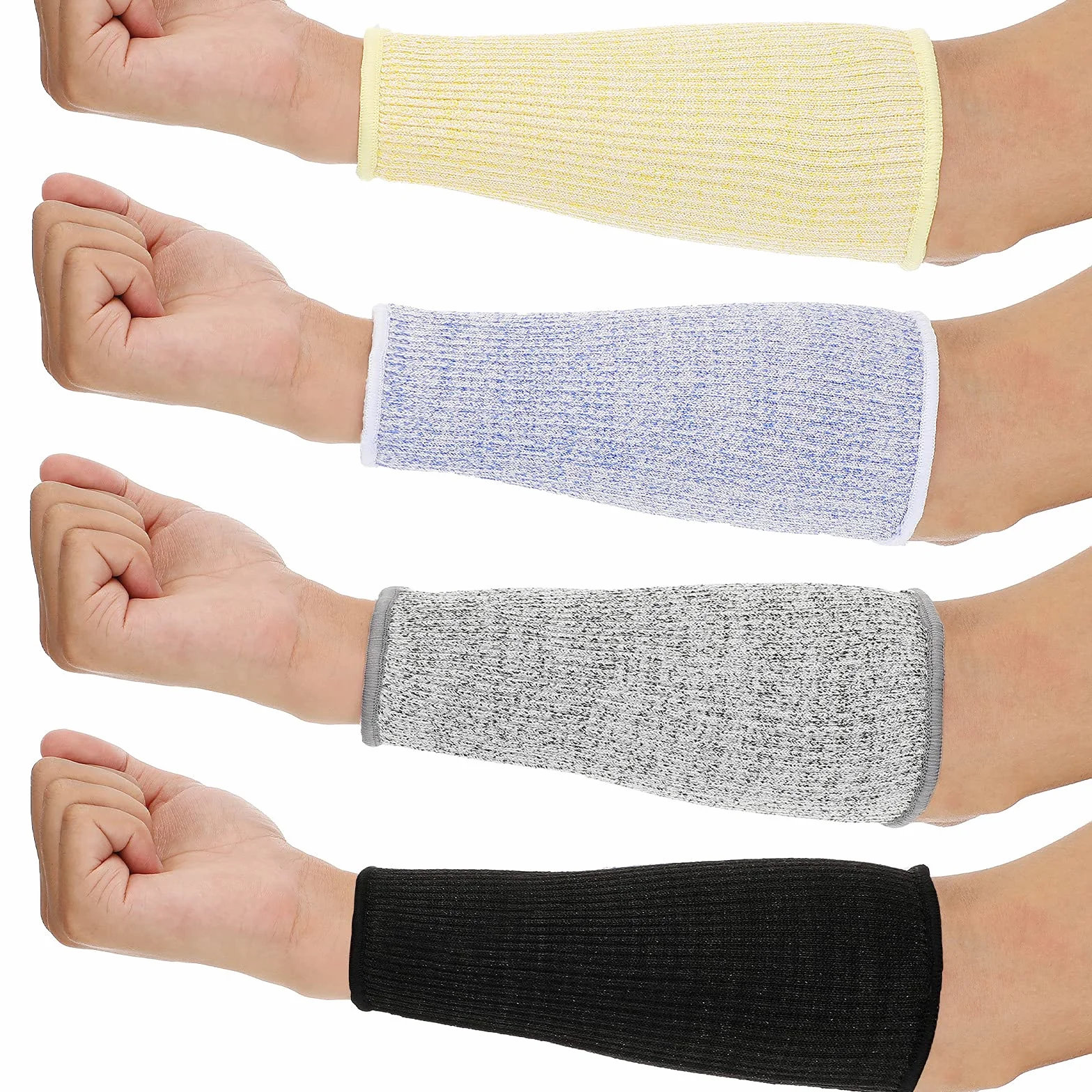Neer 4 Paires Manchons de Protection de Bras Résistant à Chaleur pour Peau Fine