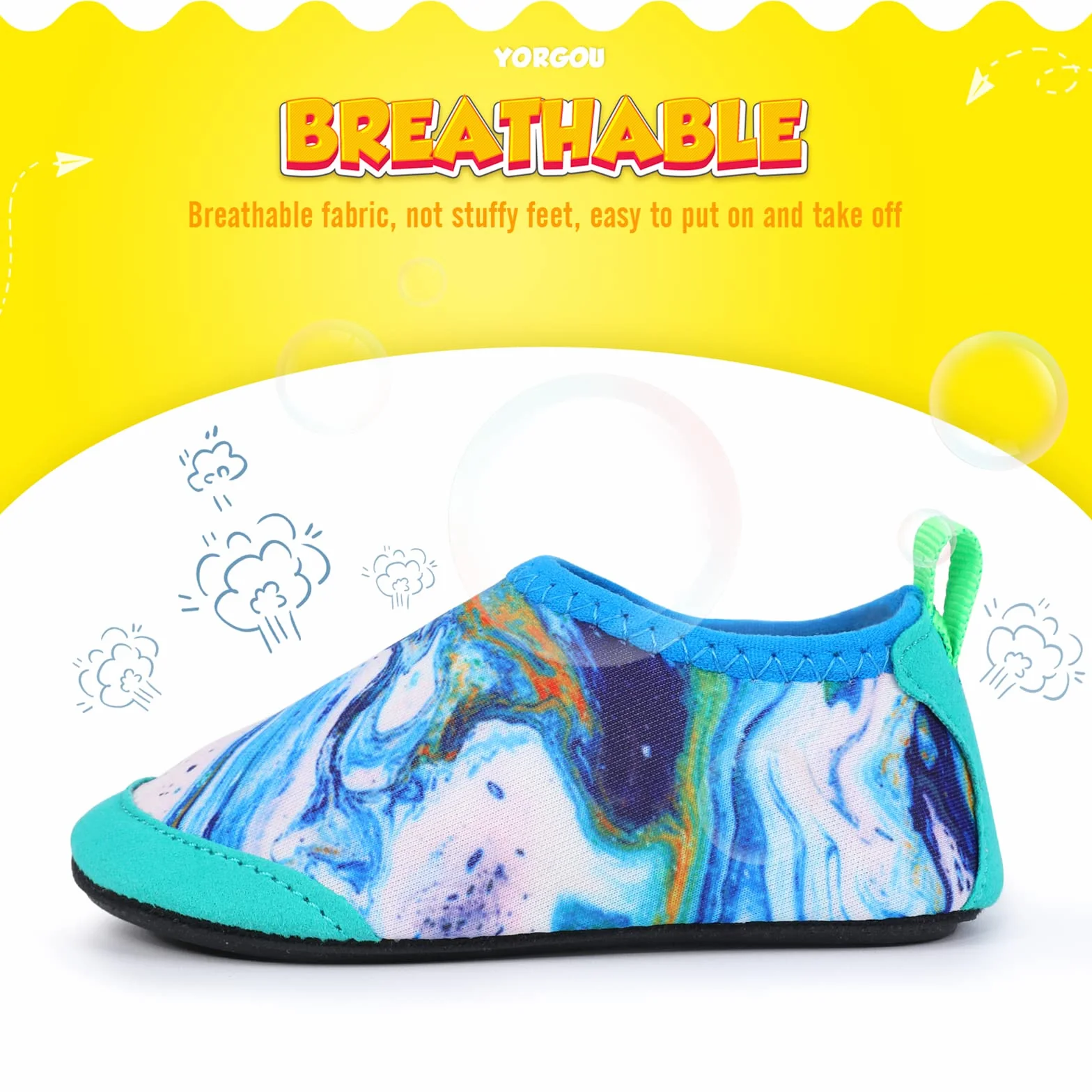 Chaussures Aquatiques Enfants Séchage Rapide Chaussures d'eau Bébé pour Piscine Plage Garçons Filles