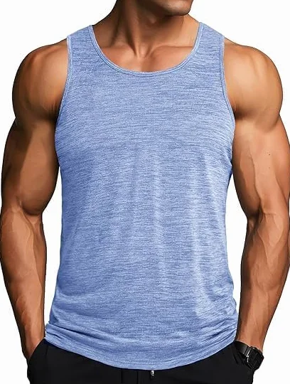 MAGCOMSEN Débardeur Homme Sport Sans Manche Séchage Rapide Respirant Muscle Gym Gilets