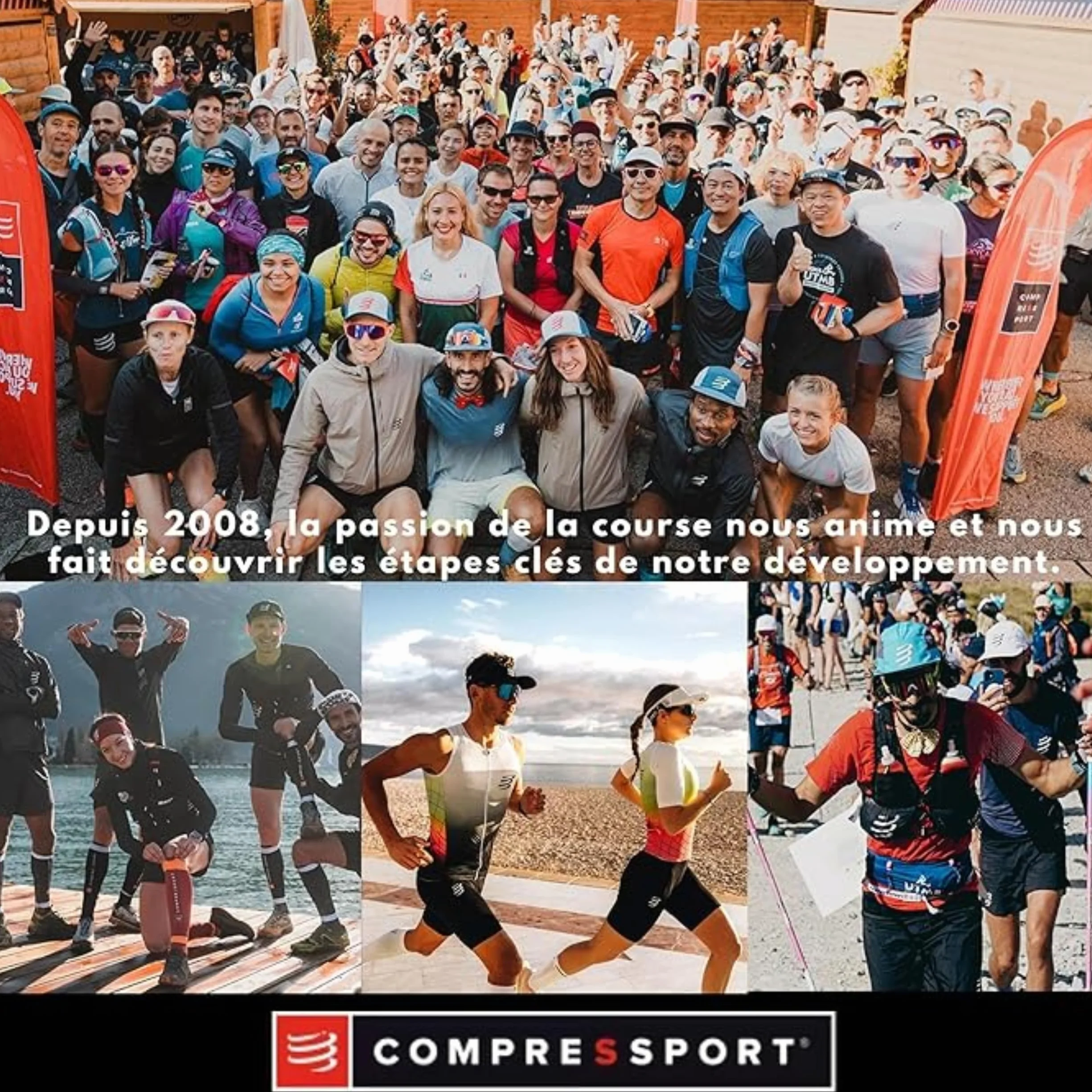 COMPRESSPORT Chaussettes De Course à Pied Pro Racing Socks V3 Run High - Taille et couleur différent
