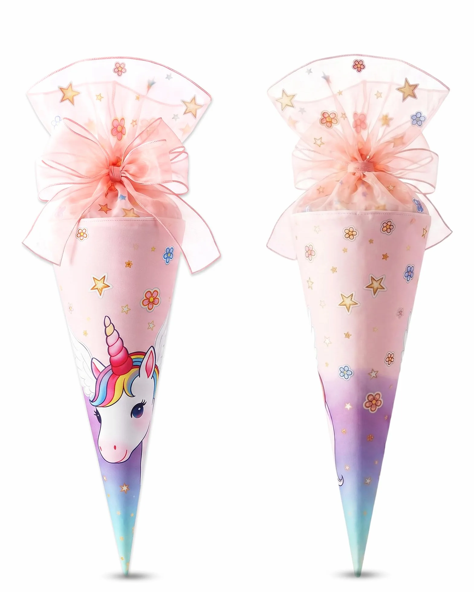 Cône d'école pour Filles 70 cm en Tissu avec Fonction Coussin
