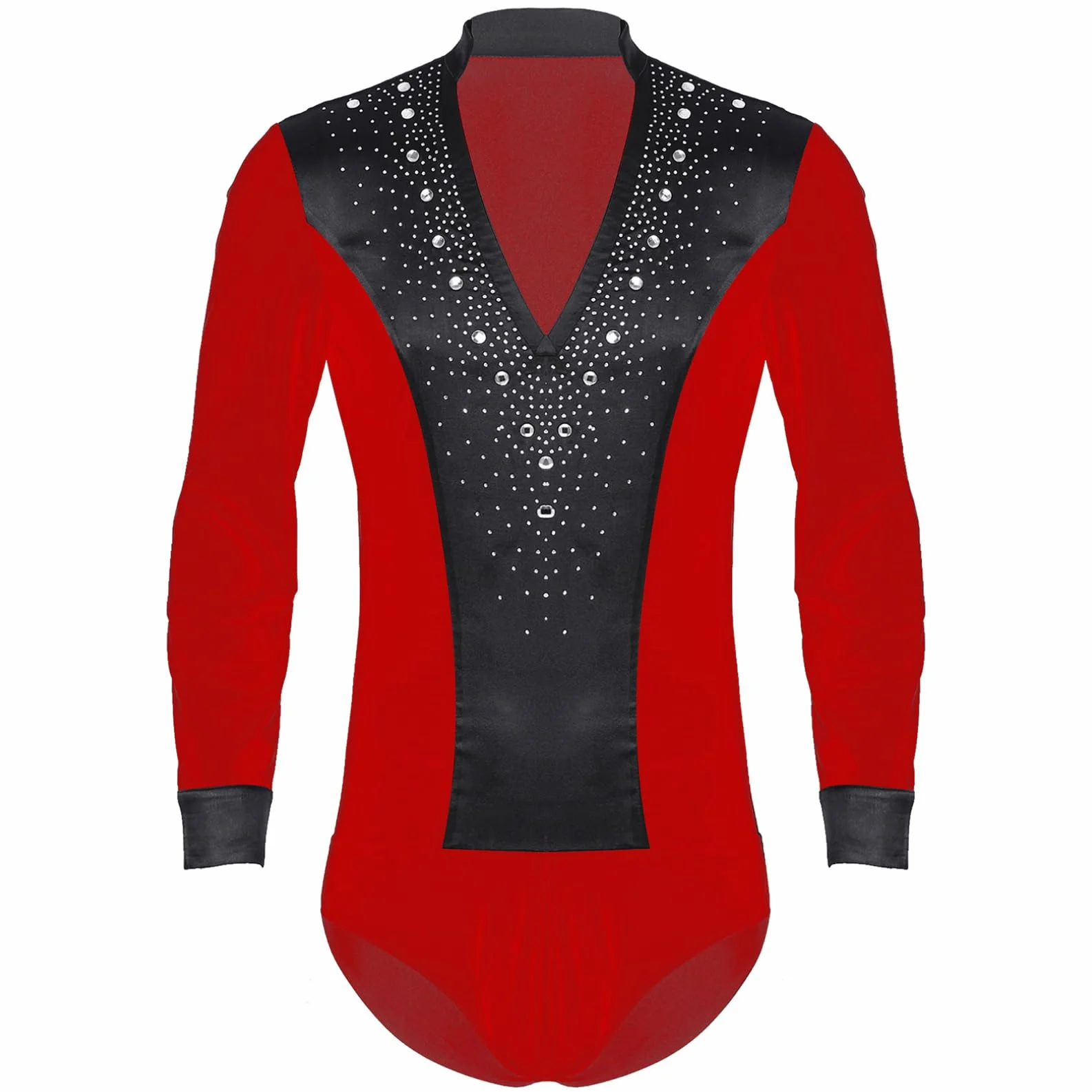 Homme Justaucorps Gymnastique Danse Body Danse Latine Jazz Moderne Combinaison Chemise Danseuse Dancewear M-XXL