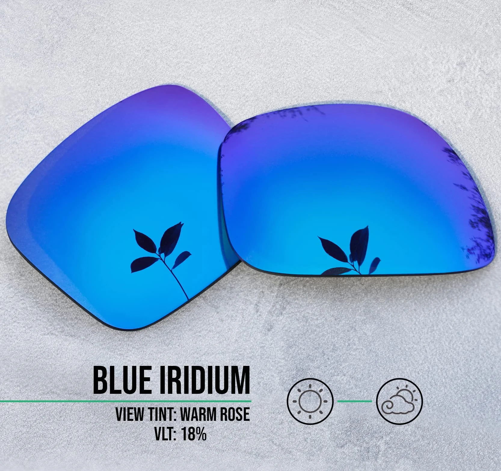Maui Jim Baby Beach MJ245 verres de rechange Iridium argenté + bleu Lot 207
