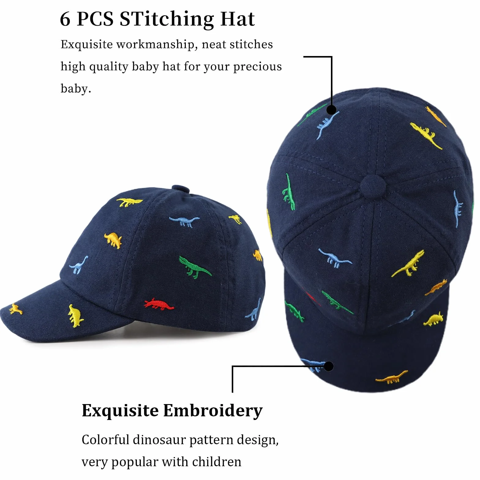 Pesaat Requin Chapeau Bébé Garçon Coton Casquette Soleil Enfant Printemps Été