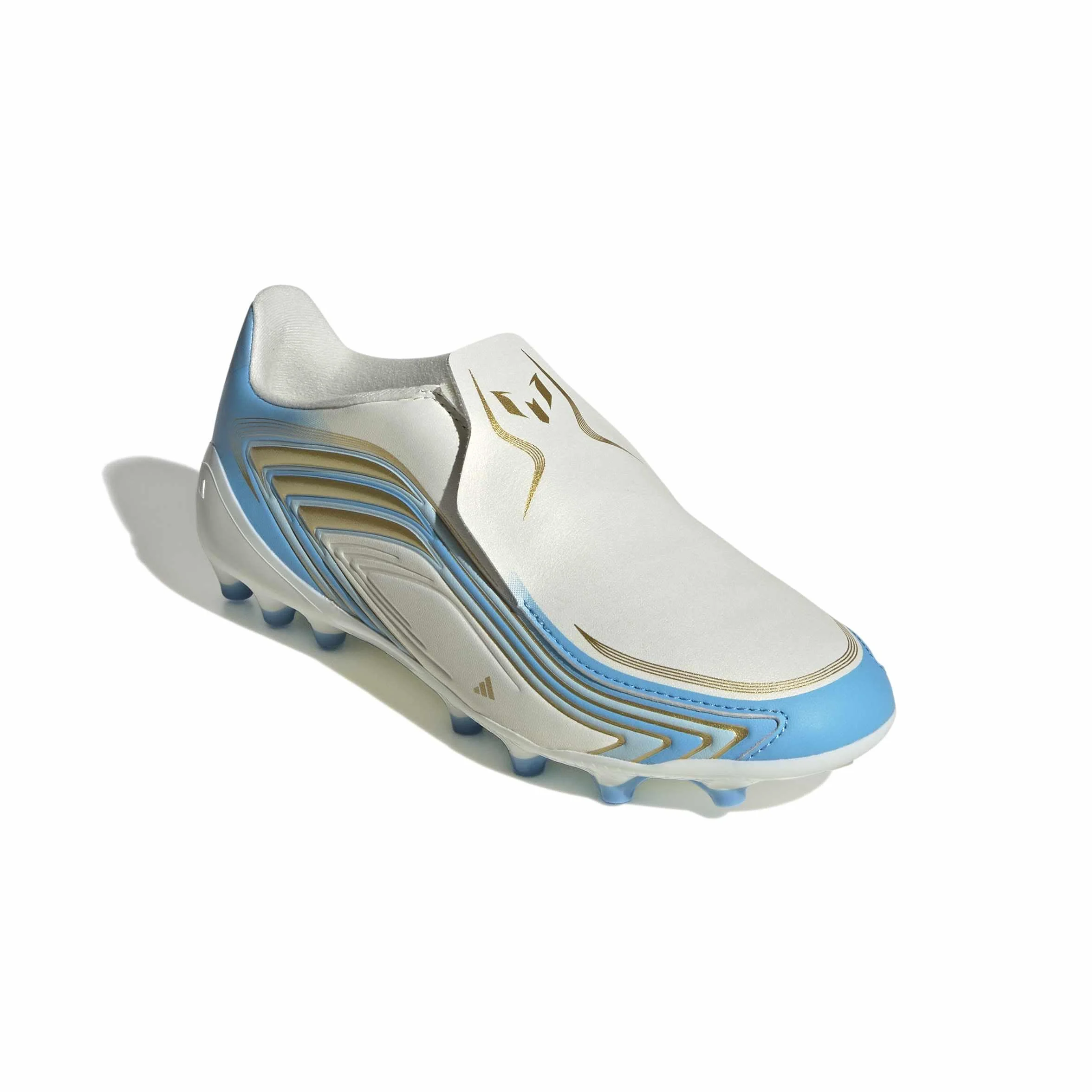 Adidas F50 Messi Chaussure de Football sans Lacets Terrain synthétique Enfants